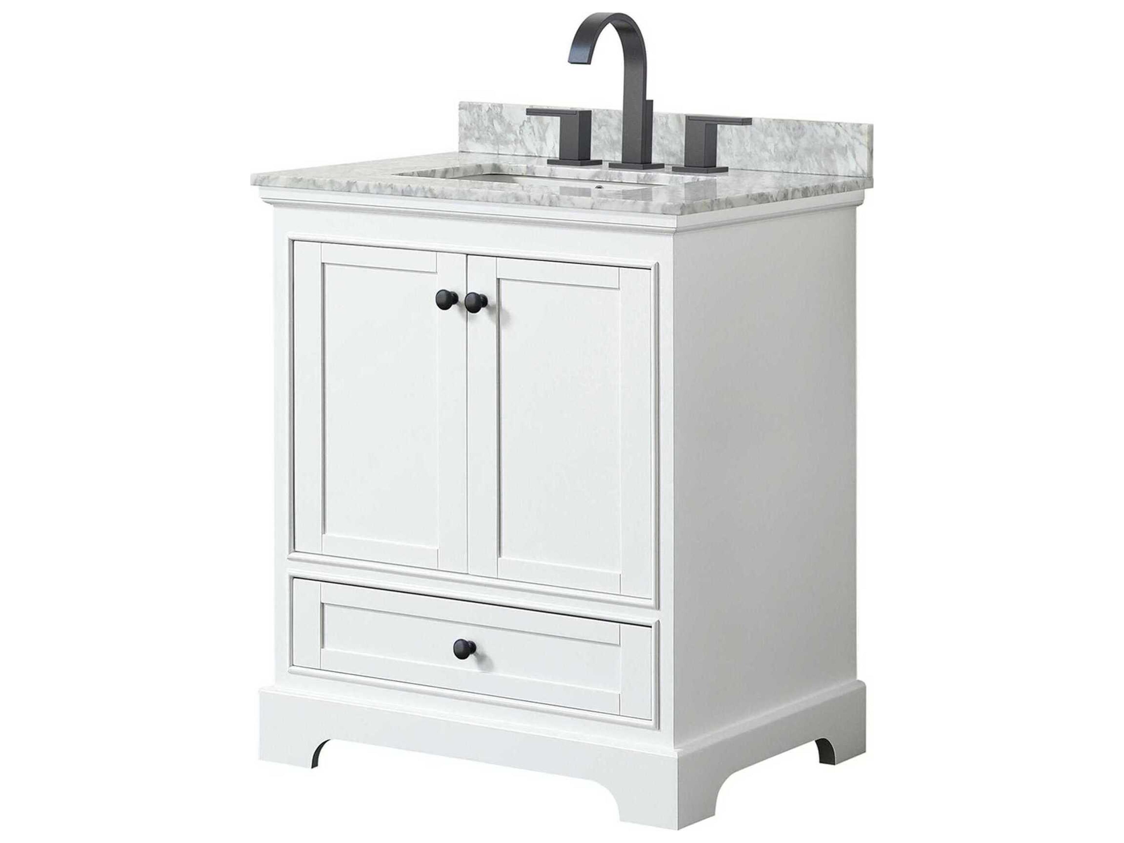 Wyndham Collection Deborah 30" White Vanity
