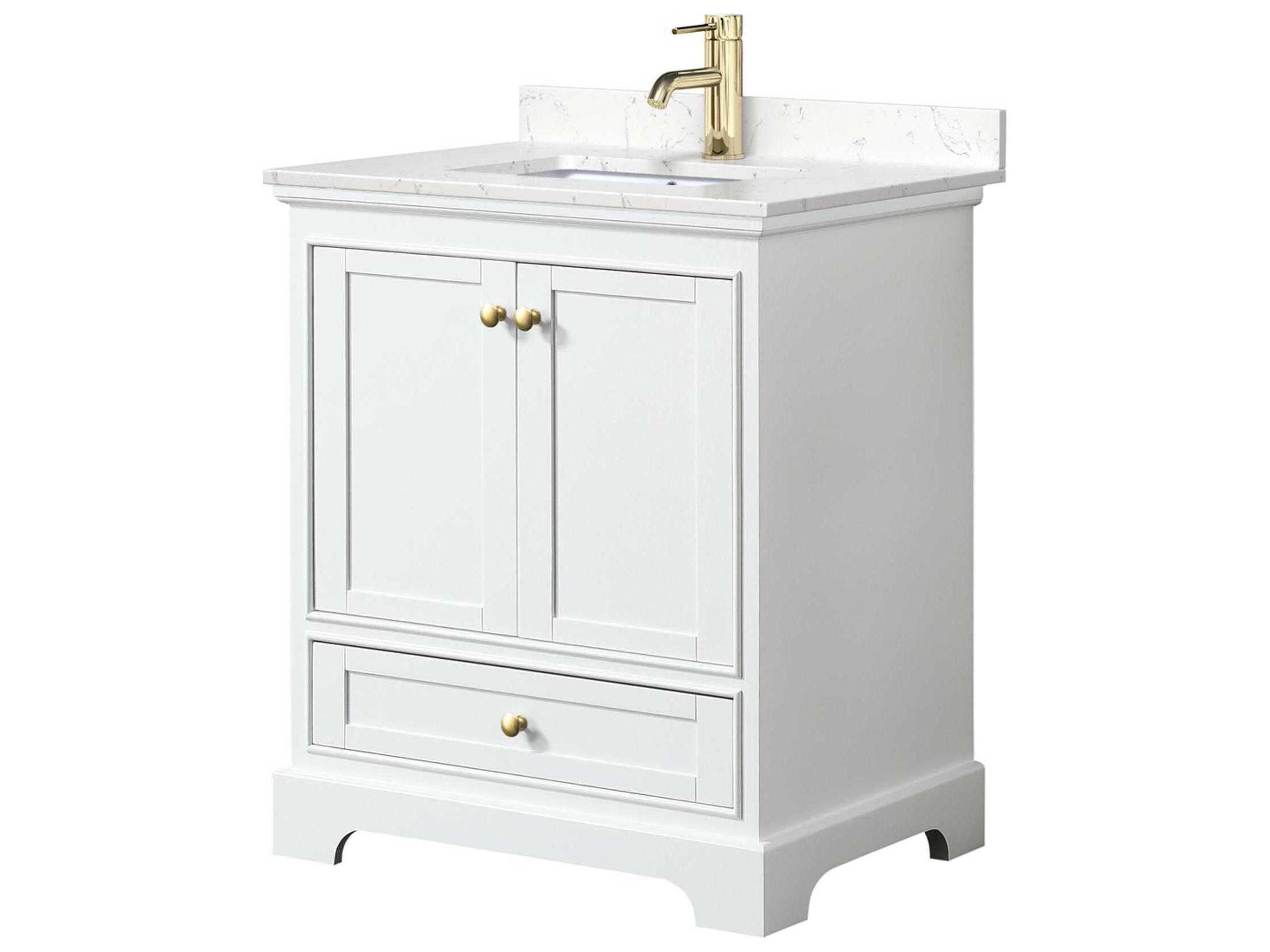 Wyndham Collection Deborah 30" White Vanity