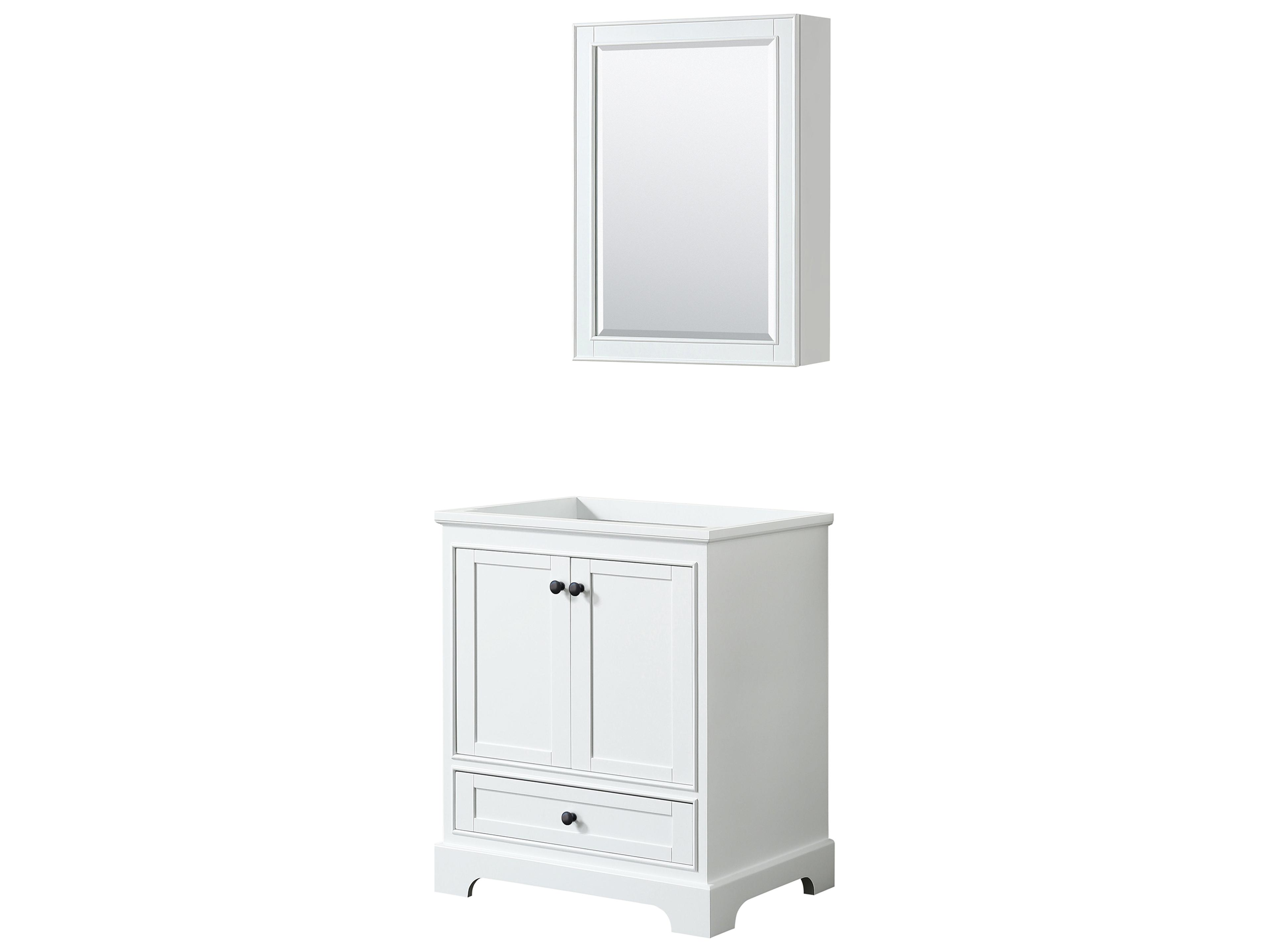 Deborah 29" White Vanity with Medicine Cabinet