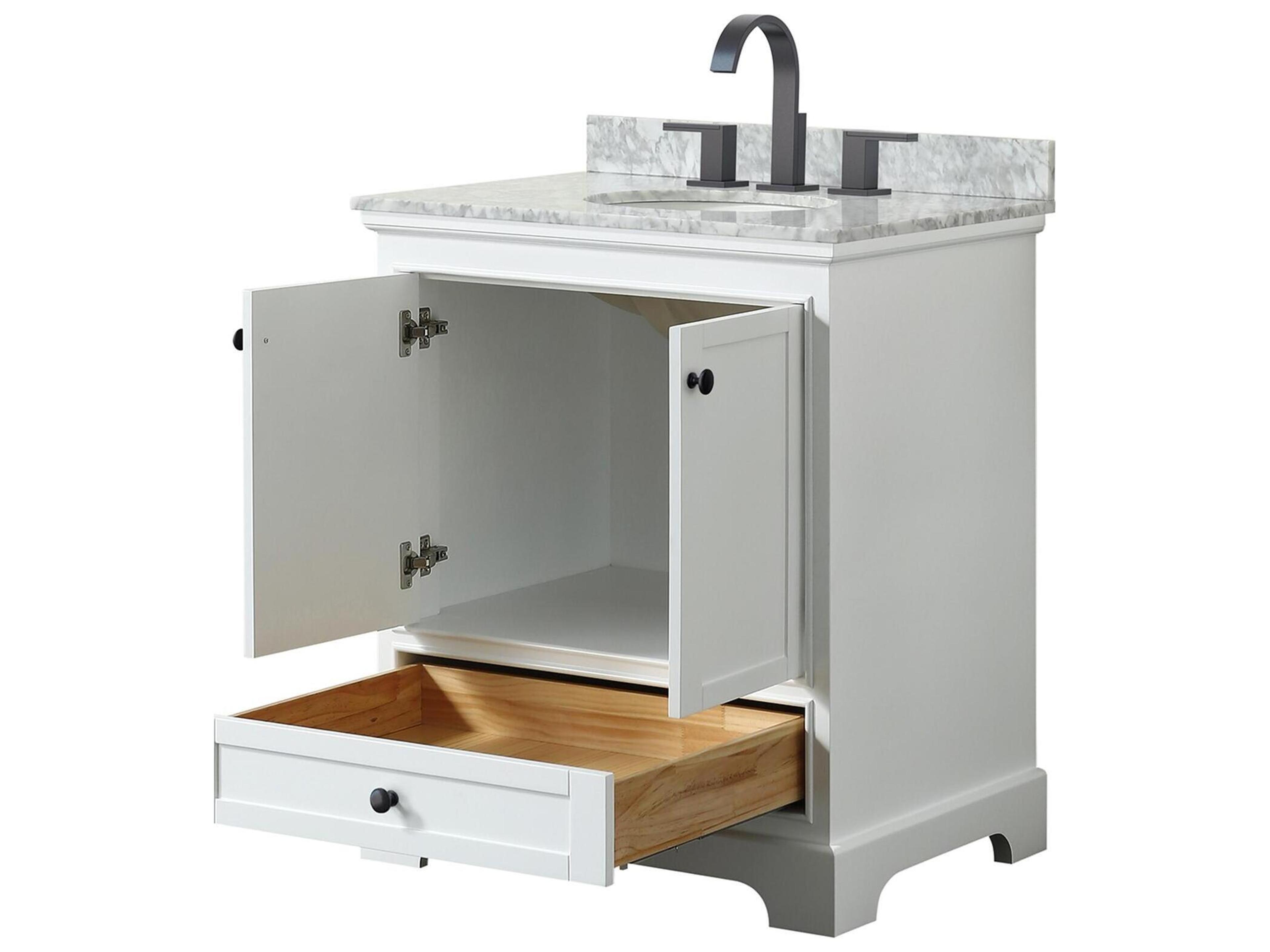 Wyndham Collection Deborah 30" White Vanity