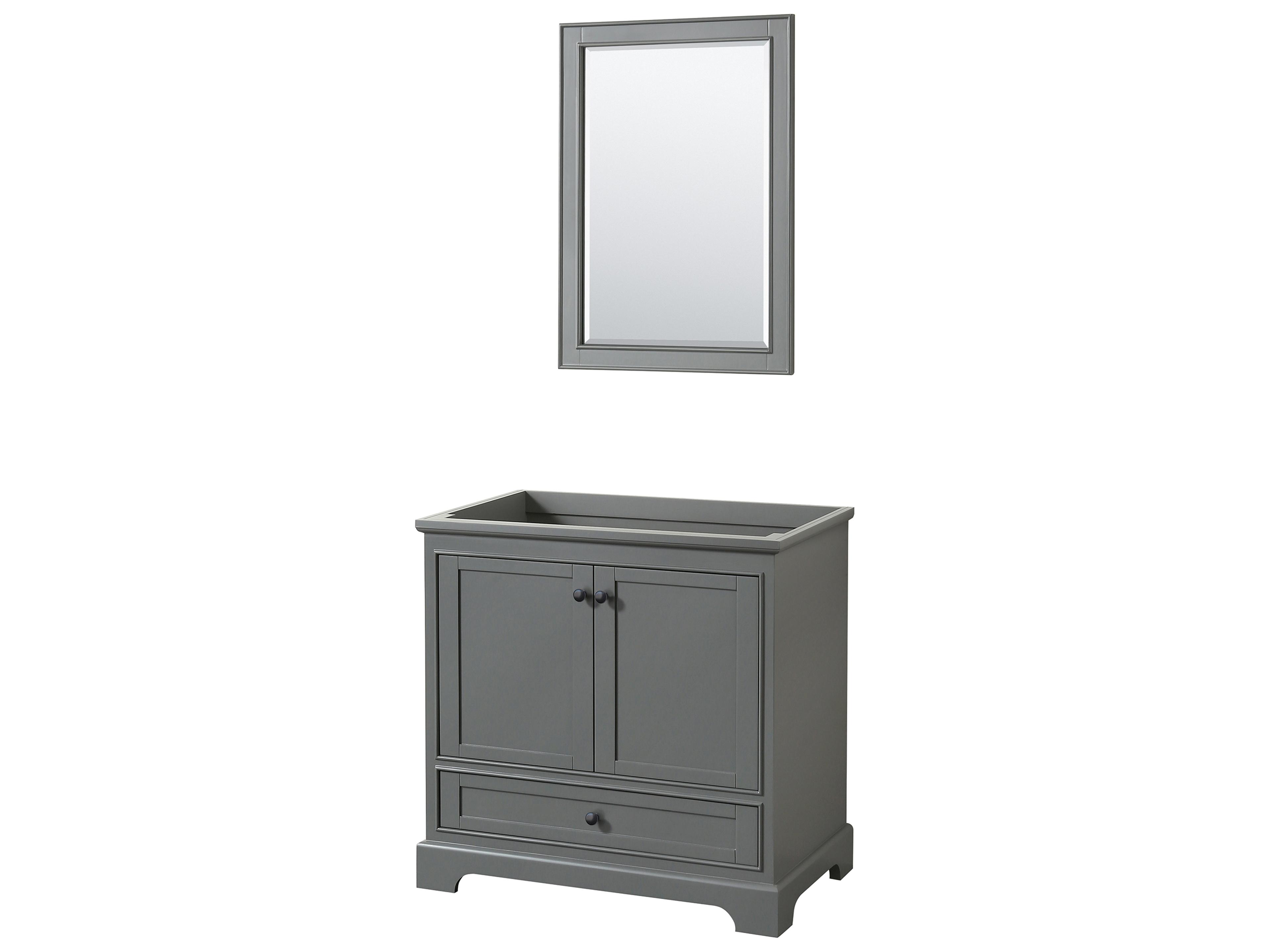 Deborah 35" Dark Gray Vanity with 24" Mirror