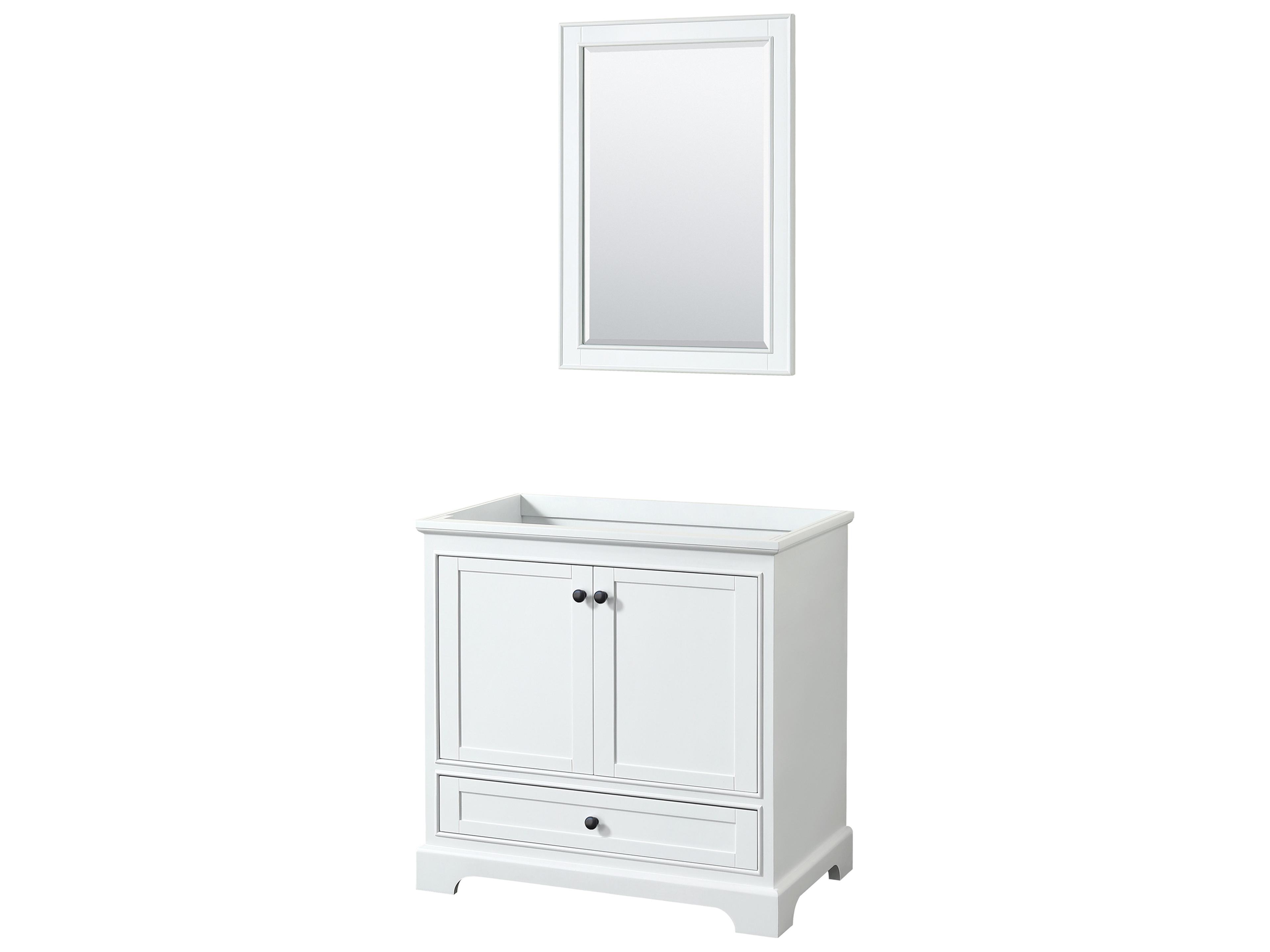 Deborah 35" White Vanity with 24" Mirror