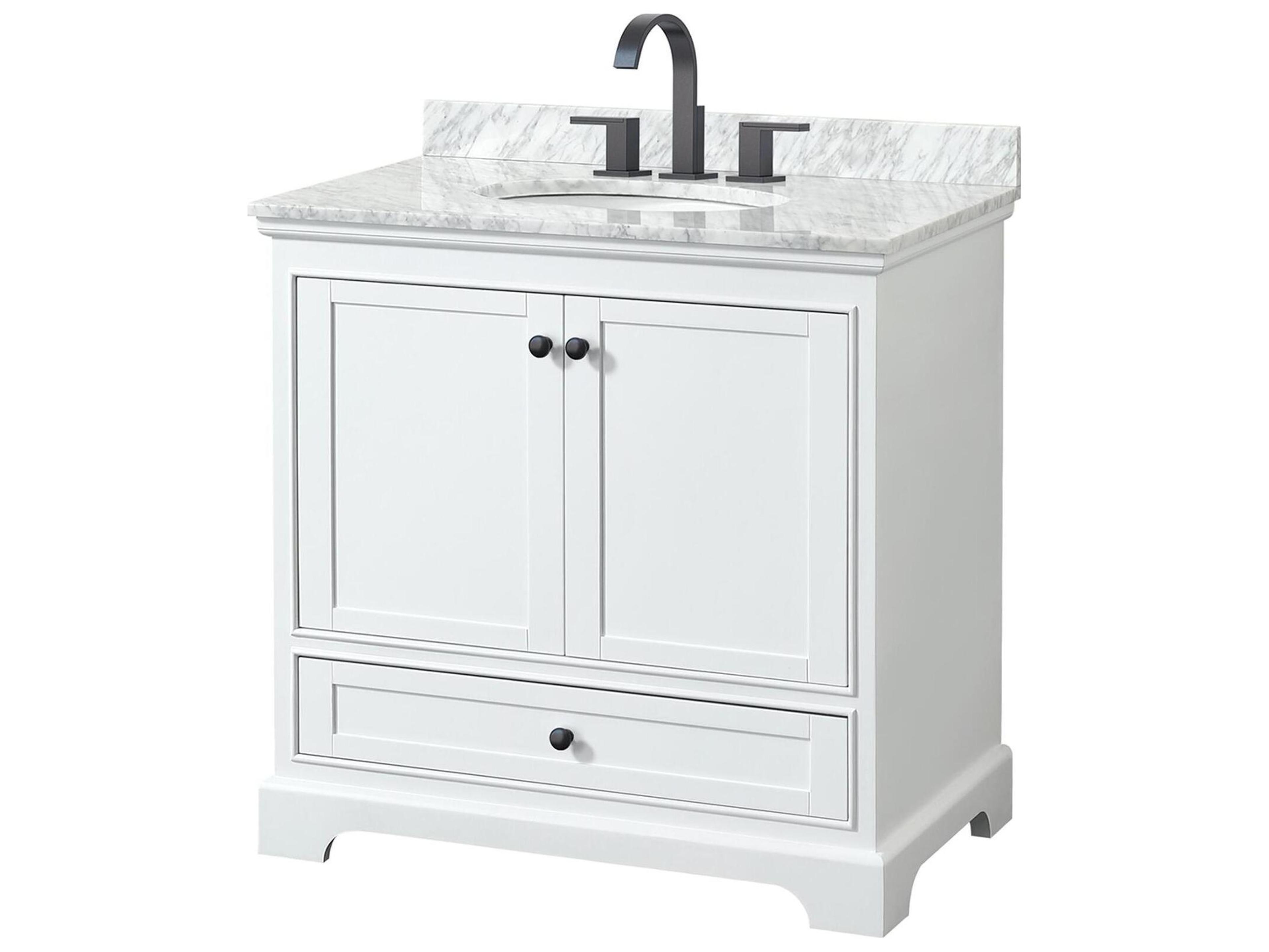 Deborah 36" White Vanity