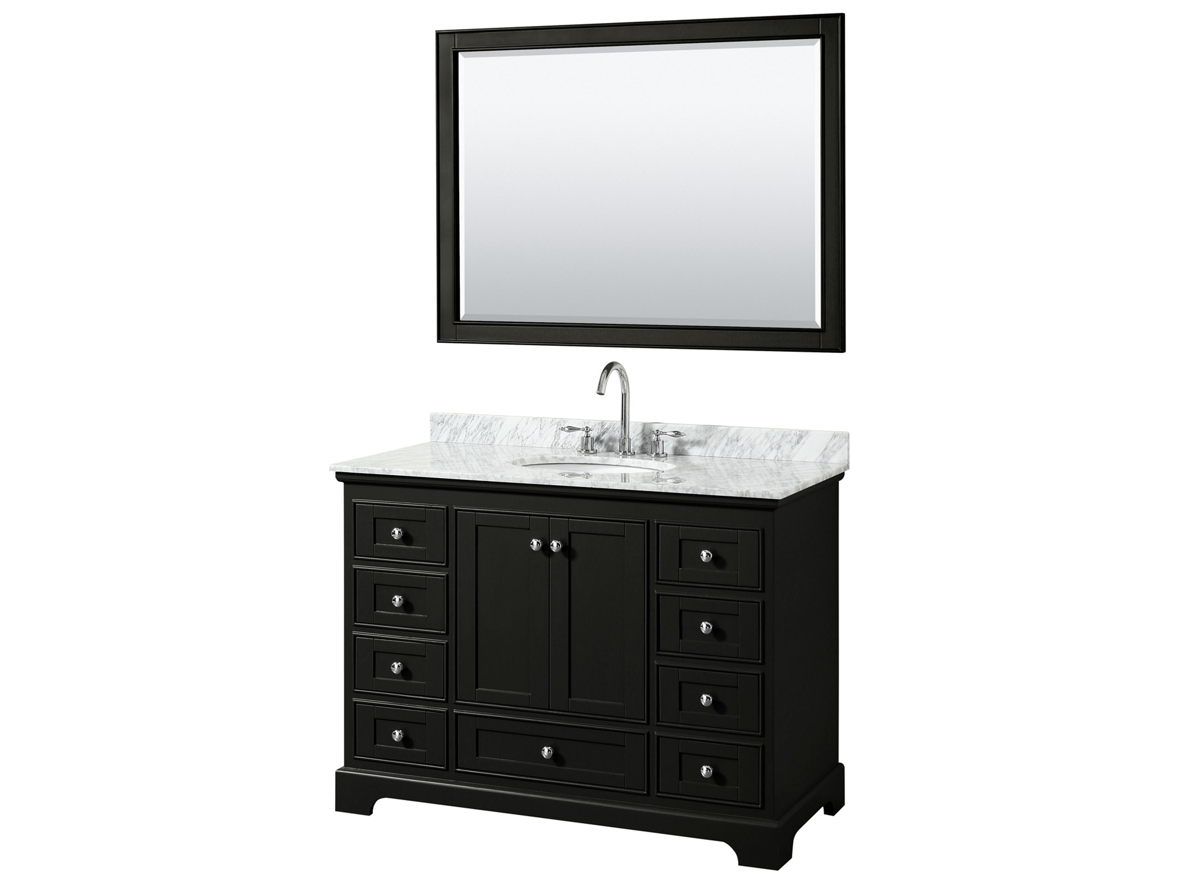 Wyndham Collection Deborah 48" Dark Espresso Vanity