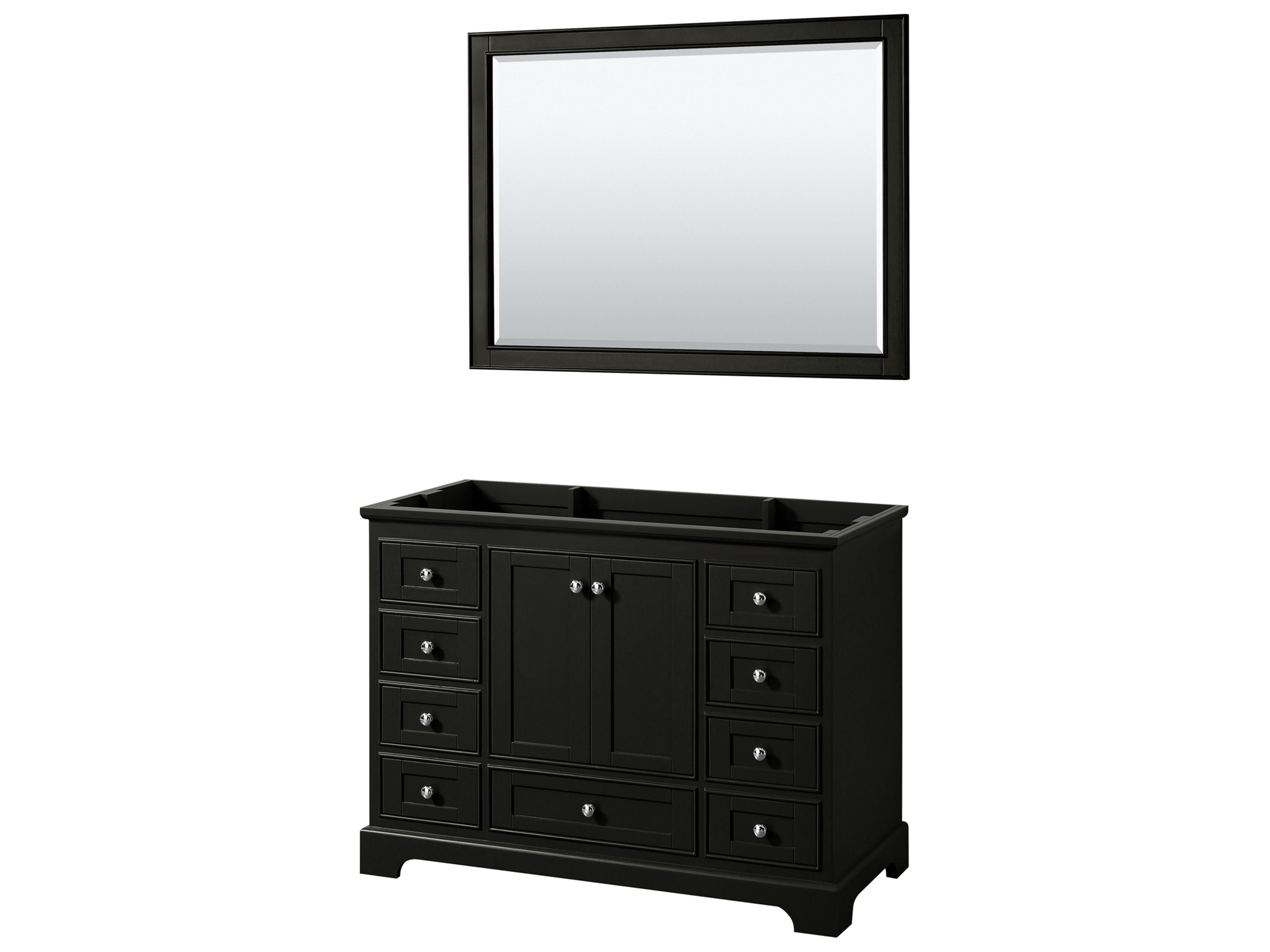 Wyndham Collection Deborah 47" Dark Espresso Vanity