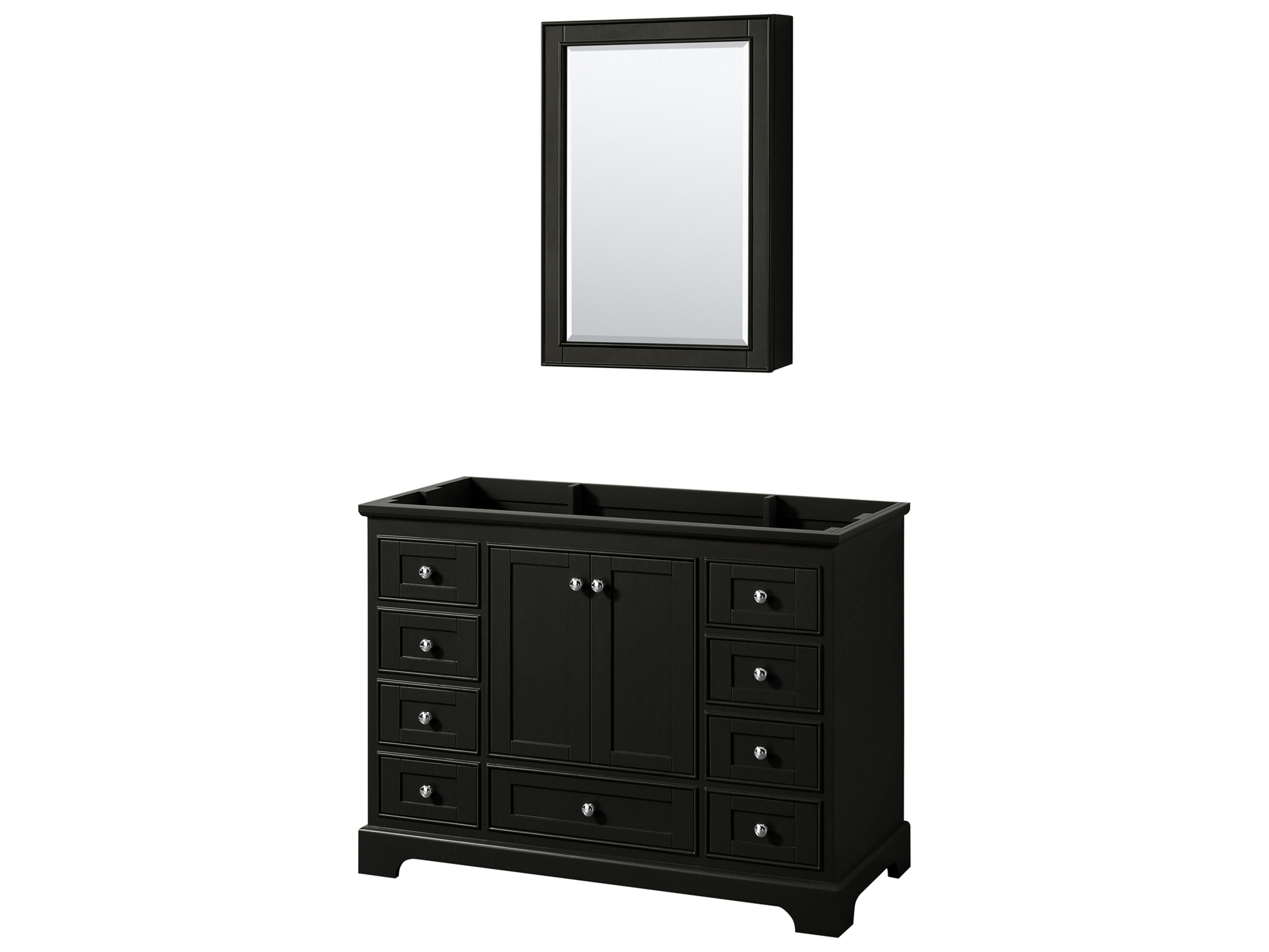 Wyndham Collection Deborah 47" Dark Espresso Vanity