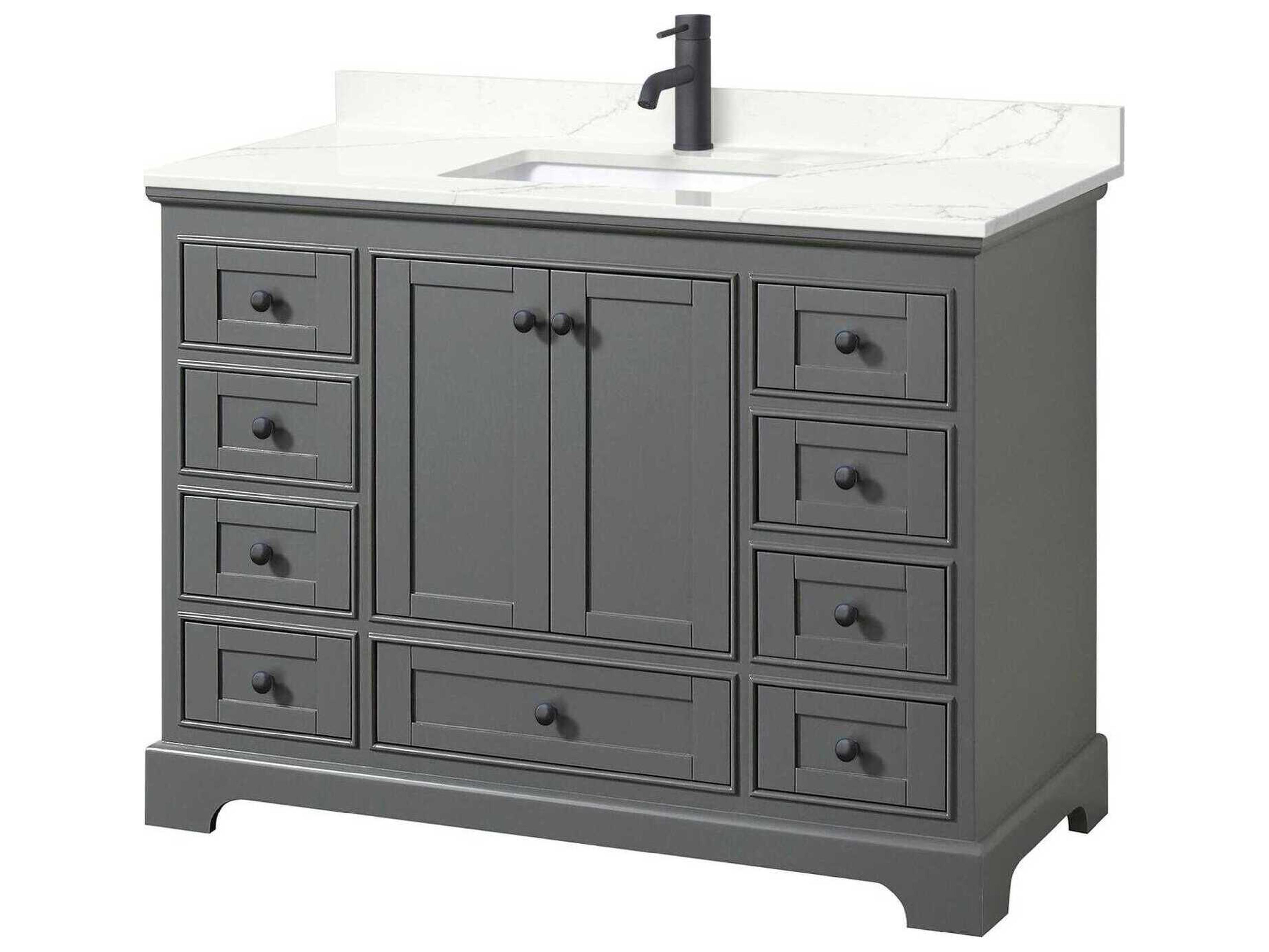 Deborah 48" Dark Gray Vanity