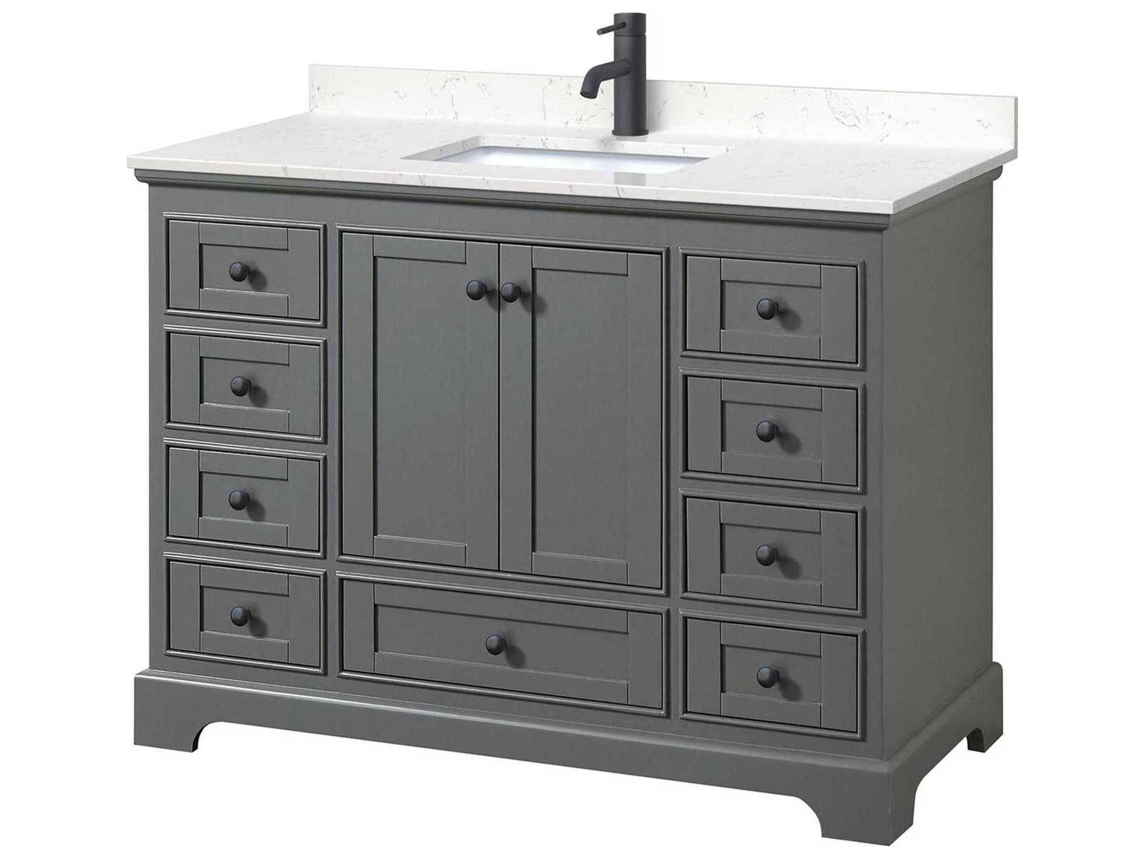 Deborah 48" Dark Gray Vanity