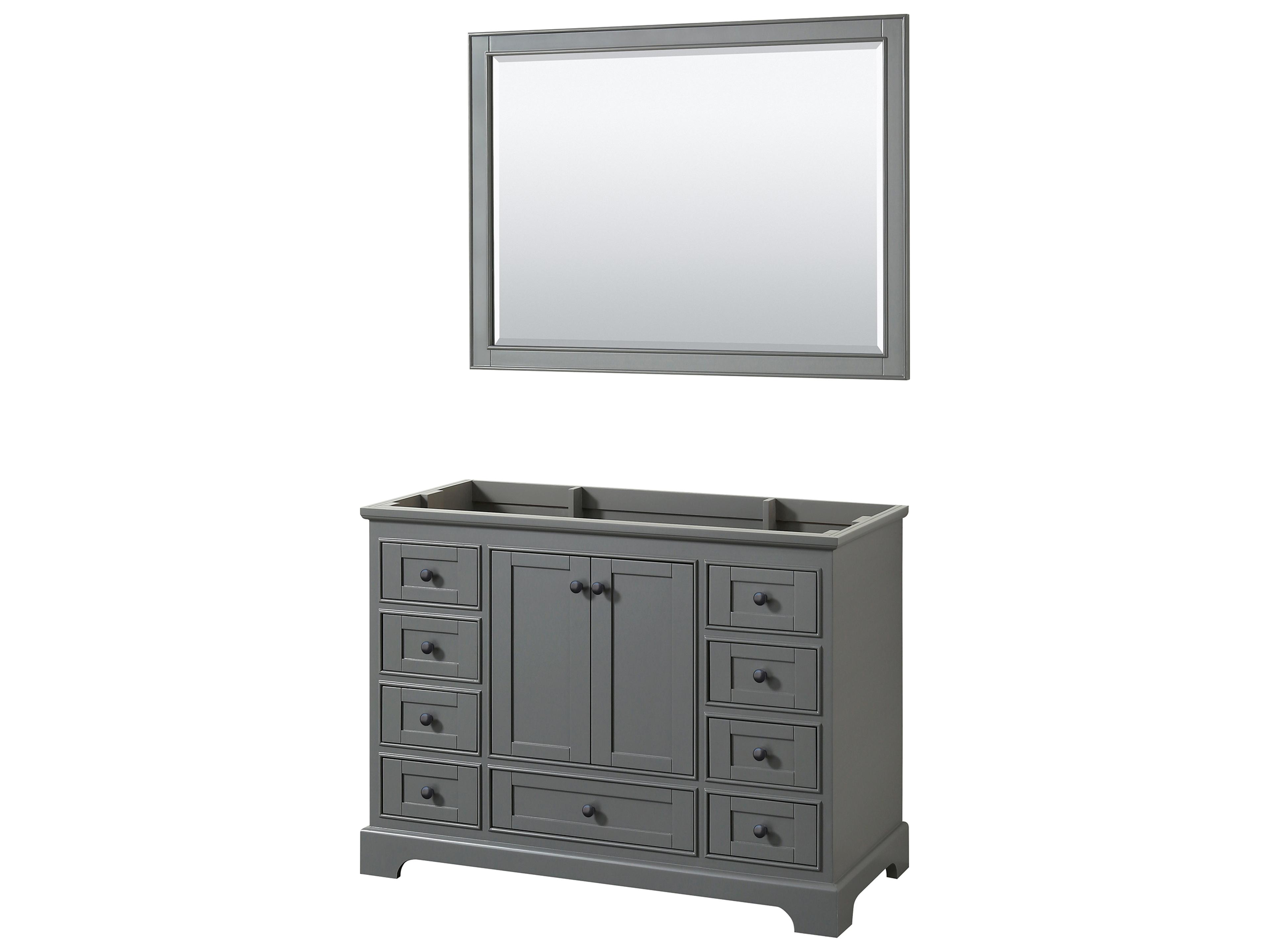 Deborah 47" Dark Gray Vanity with 46" Mirror
