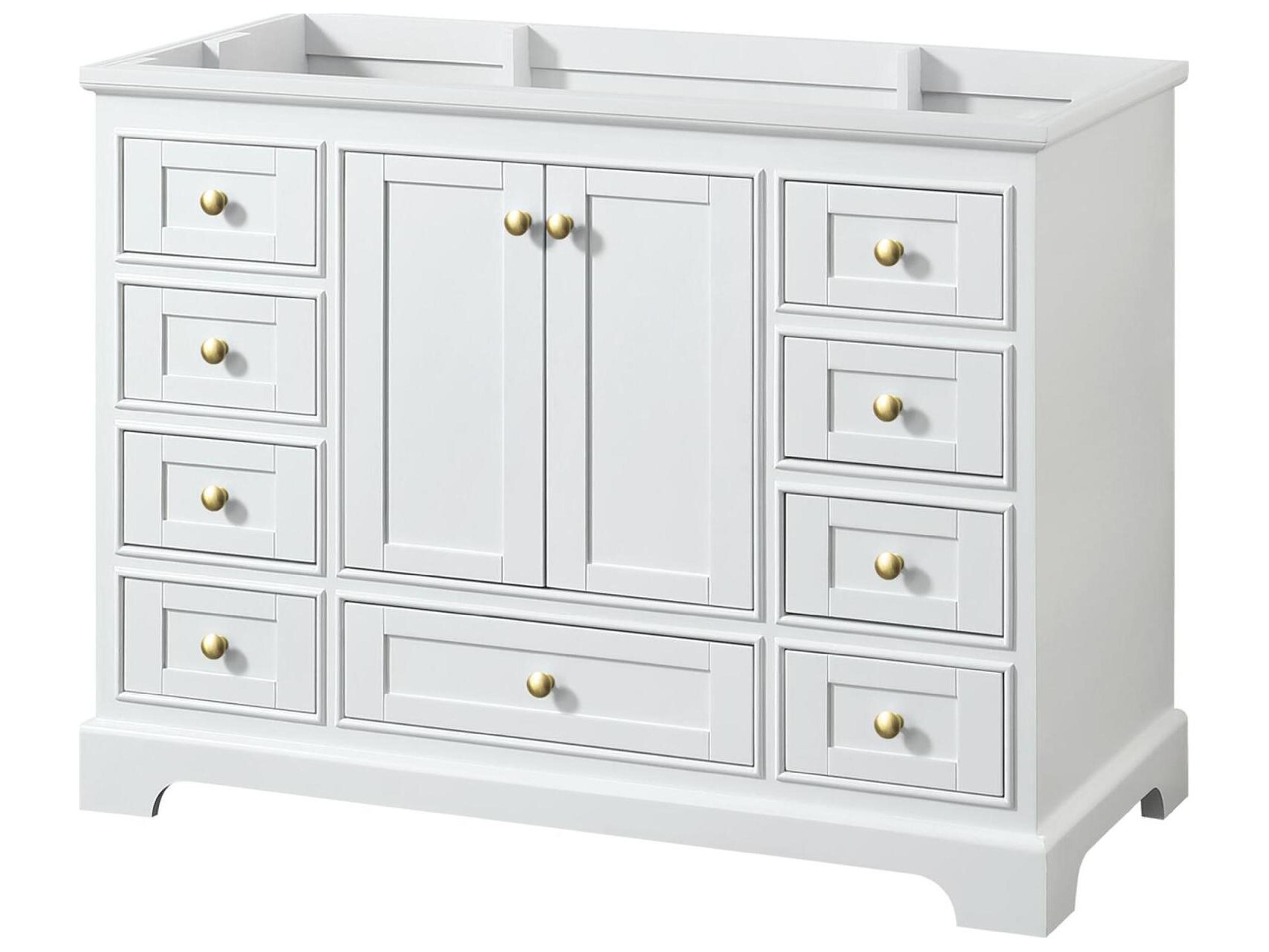 Wyndham Collection Deborah 47" White Vanity