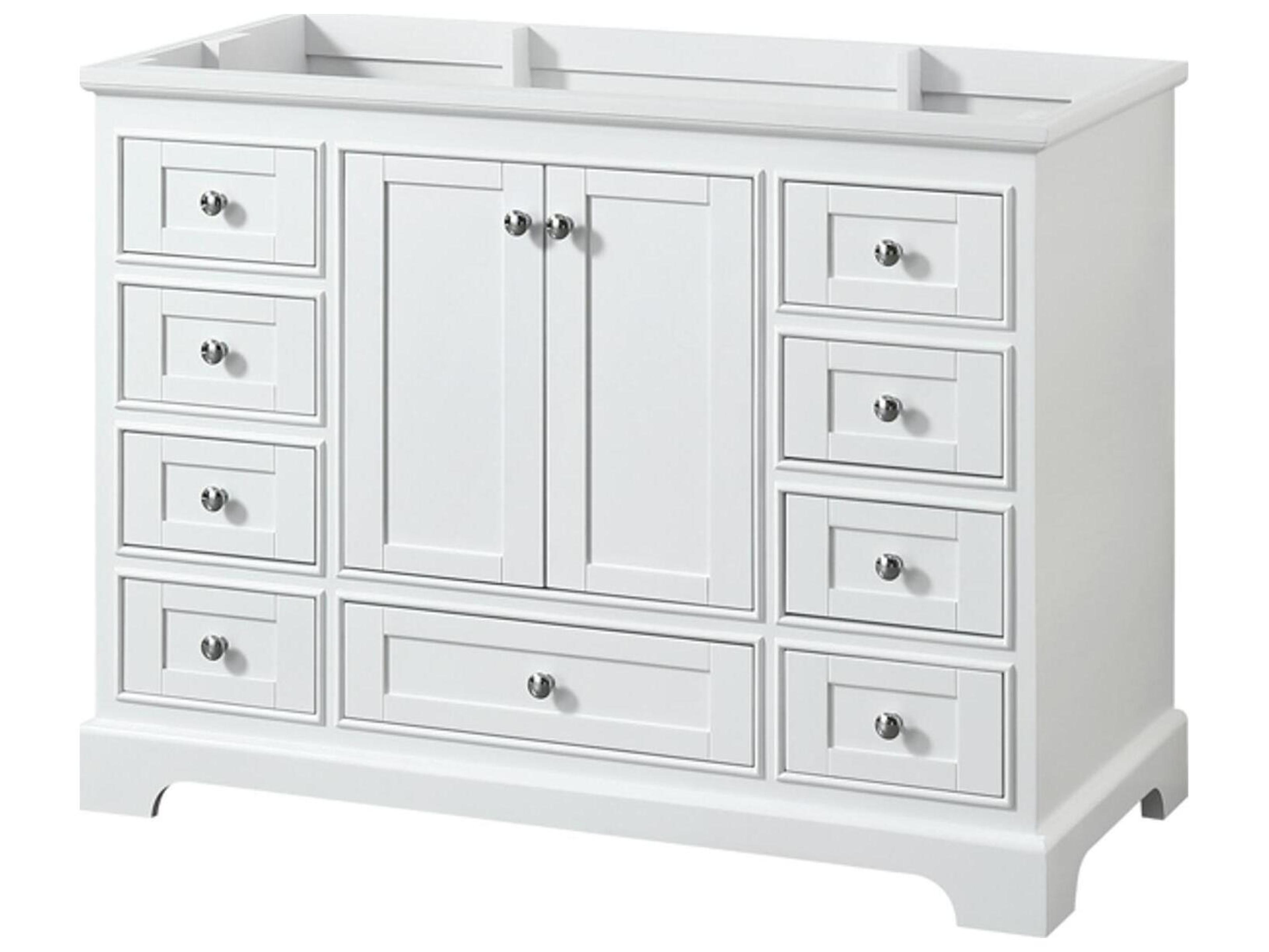 Wyndham Collection Deborah 47" White Vanity