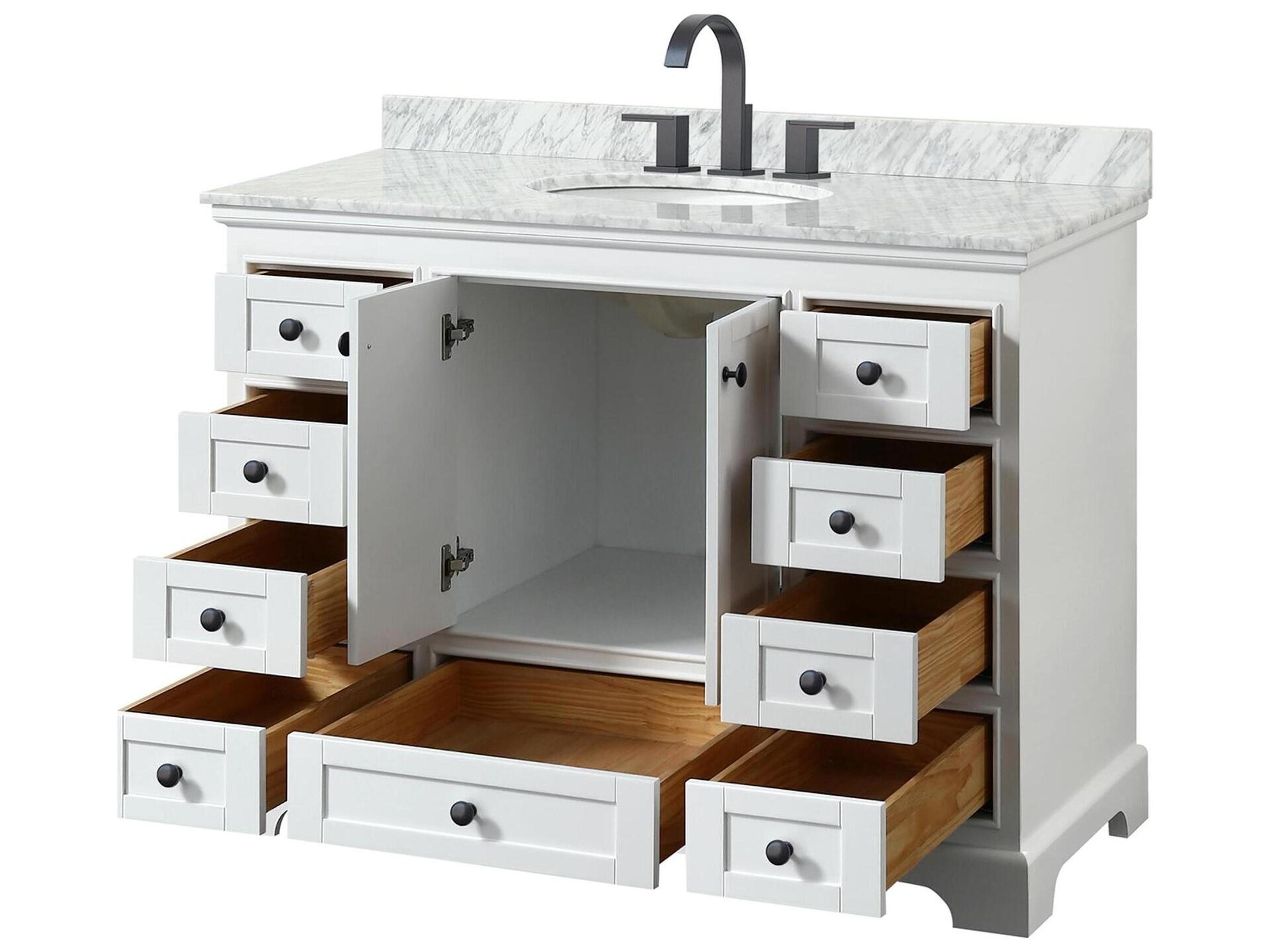 Wyndham Collection Deborah 48" White Vanity