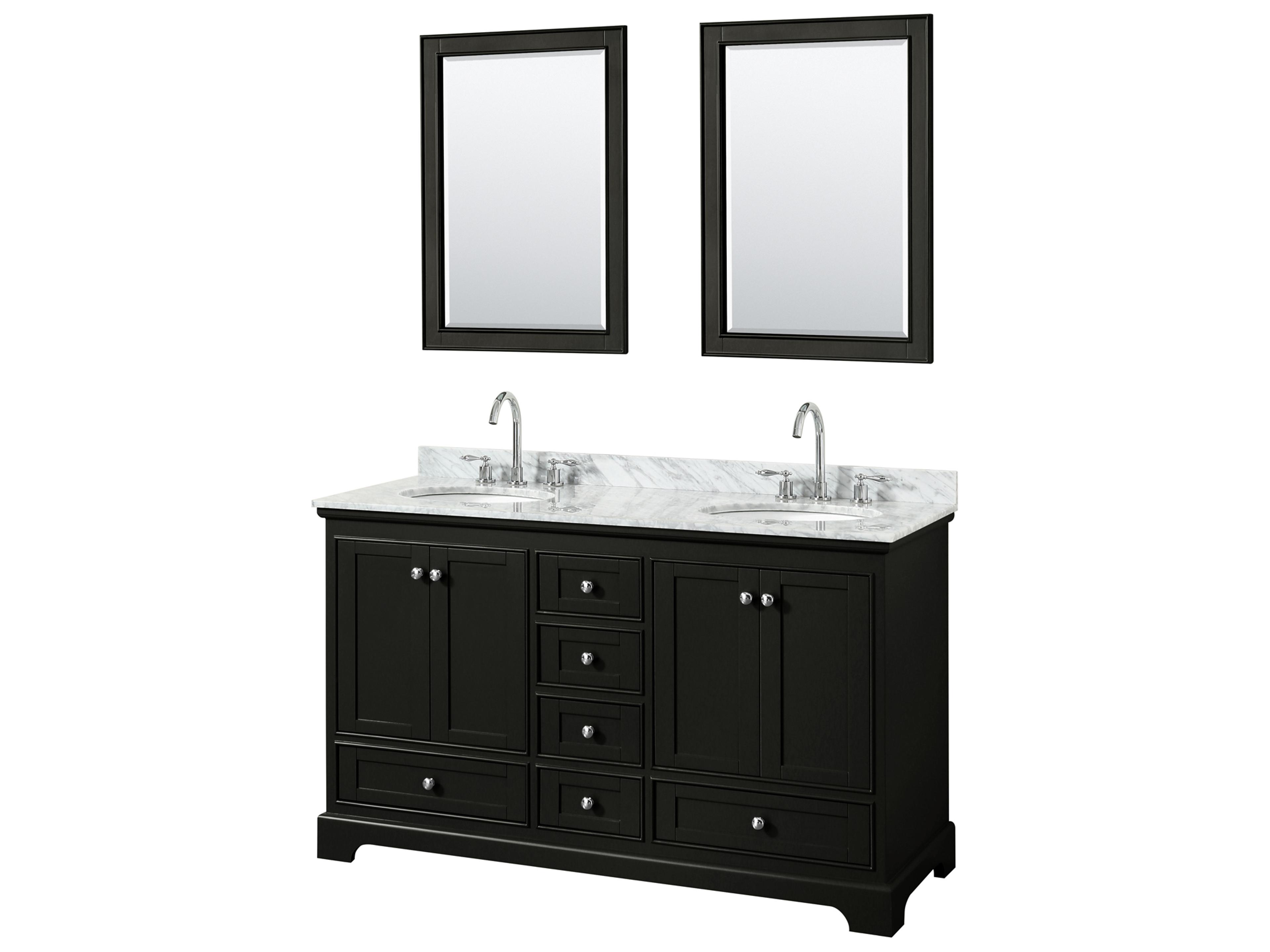 Wyndham Collection Deborah 60" Dark Espresso Vanity