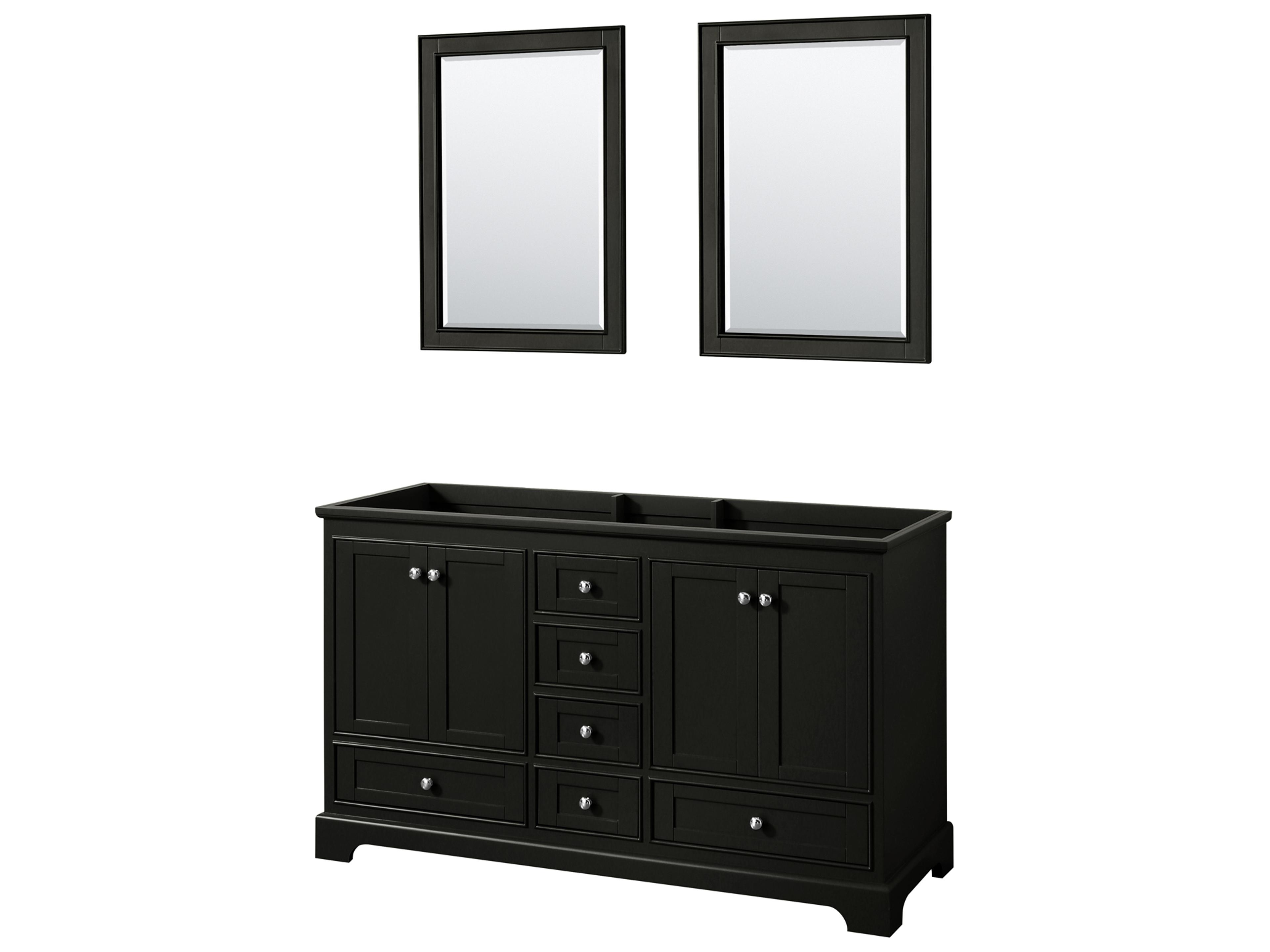 Wyndham Collection Deborah 59" Dark Espresso Vanity