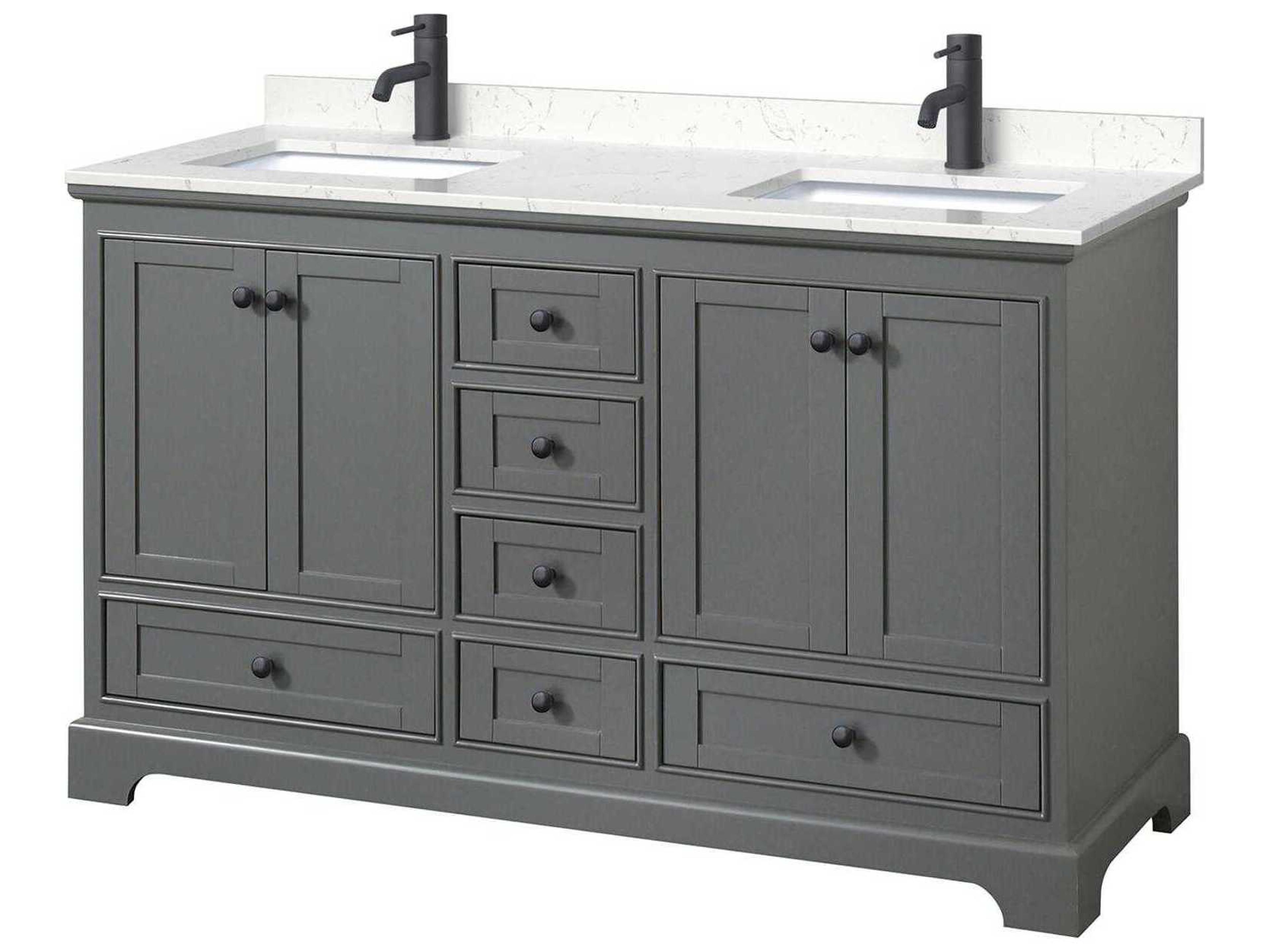 Deborah 60" Dark Gray Vanity