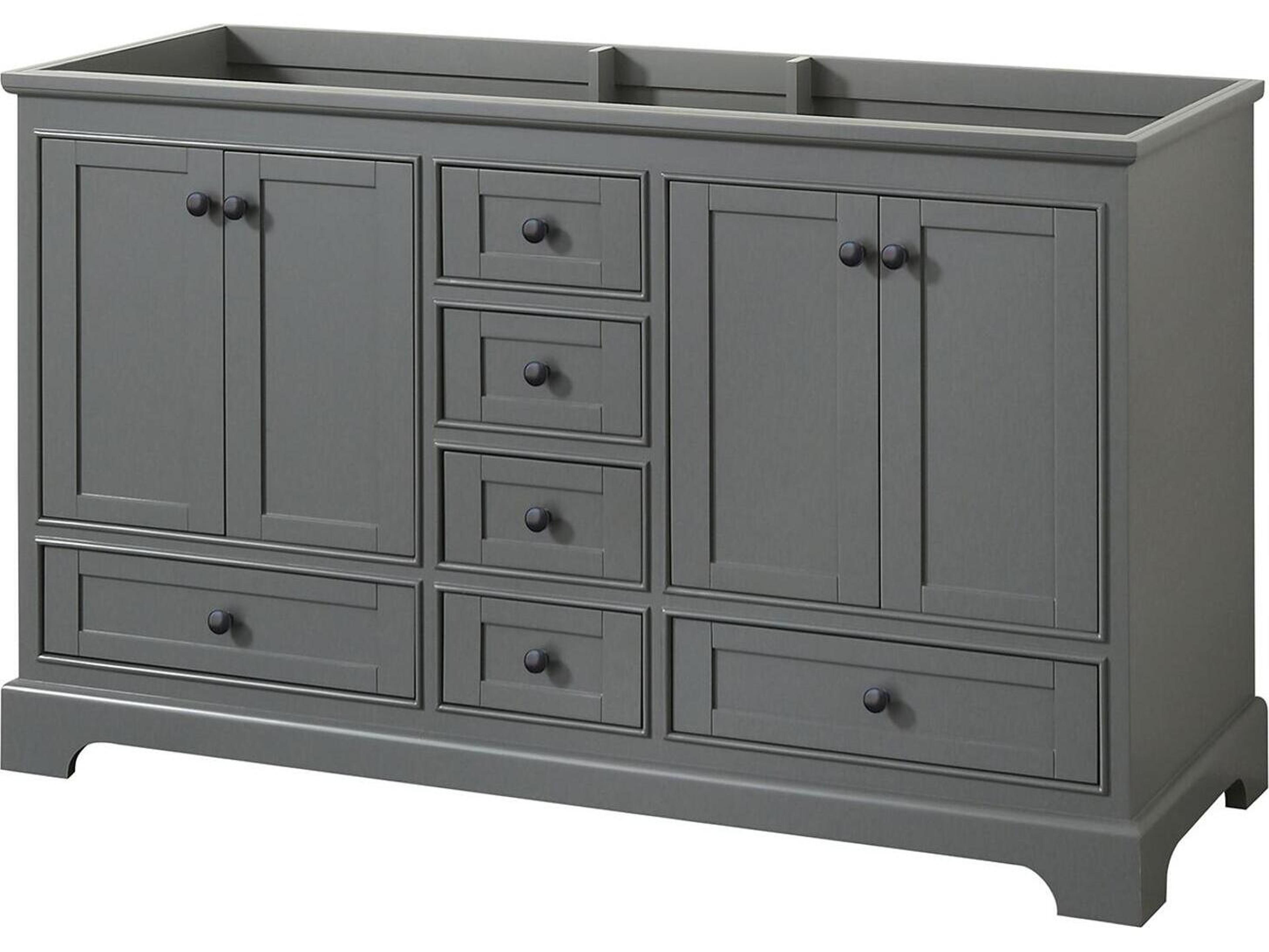Deborah 59" Dark Gray Vanity
