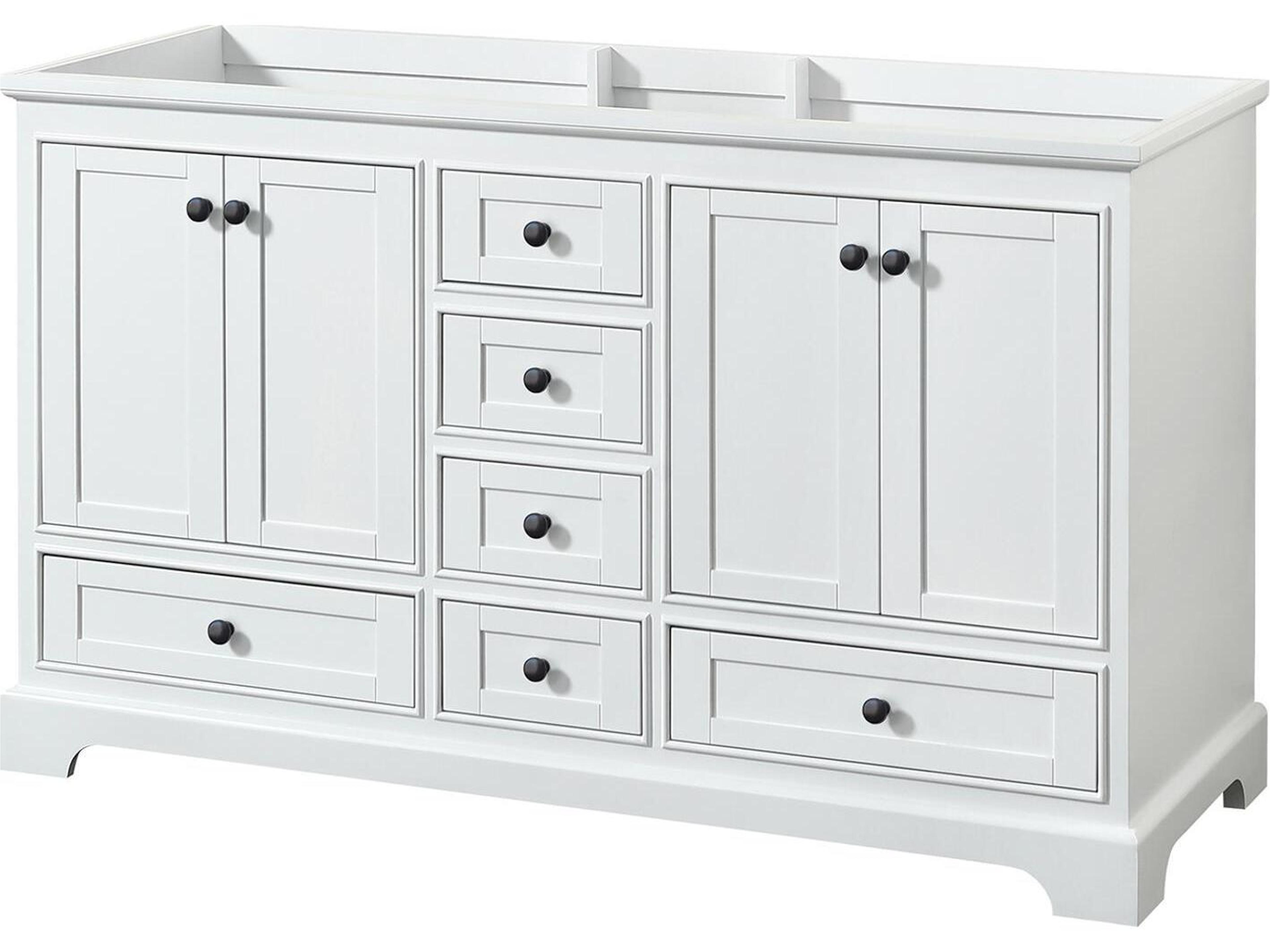 Deborah 59" White Vanity