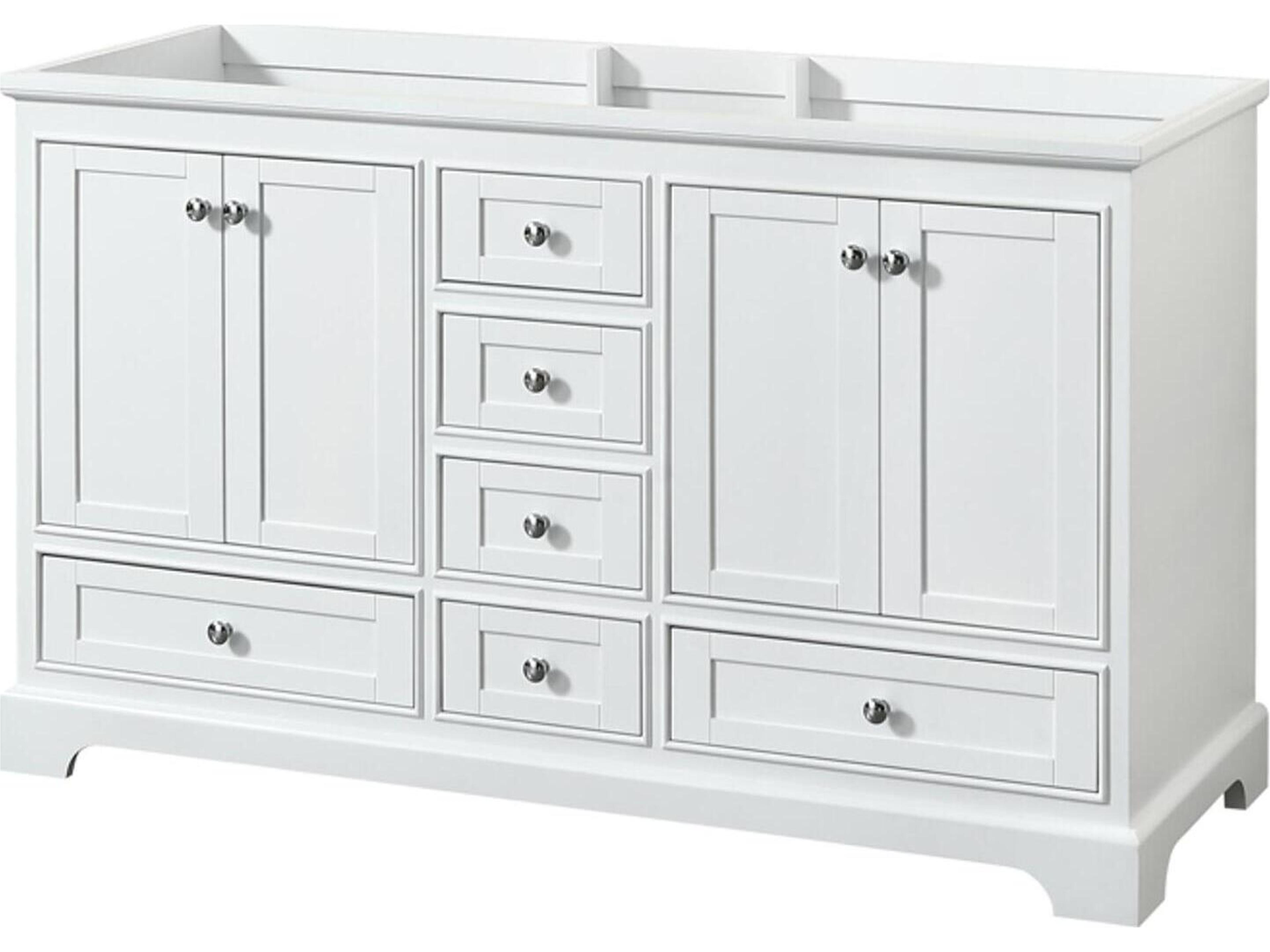 Wyndham Collection Deborah 59" White Vanity