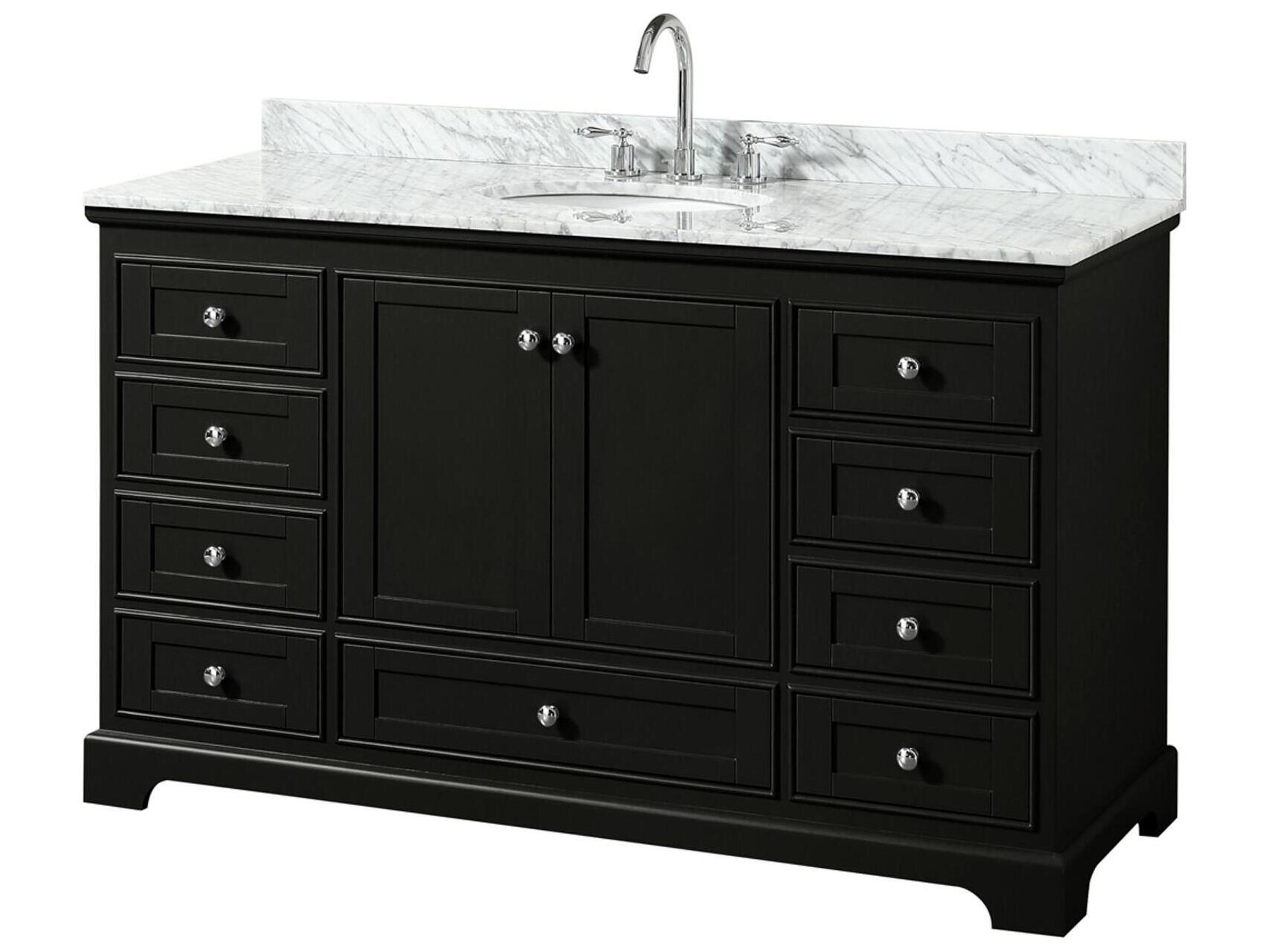 Deborah 60" Dark Espresso Vanity
