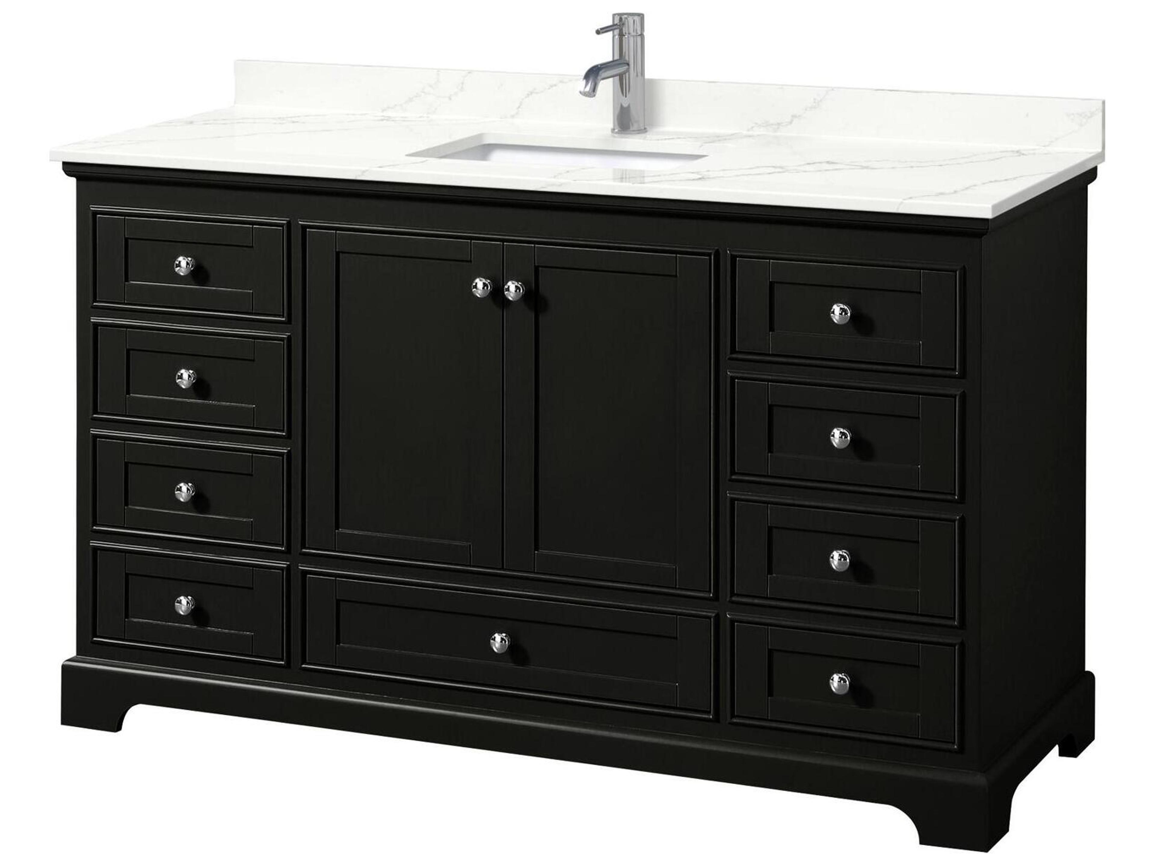 Deborah 60" Dark Espresso Vanity