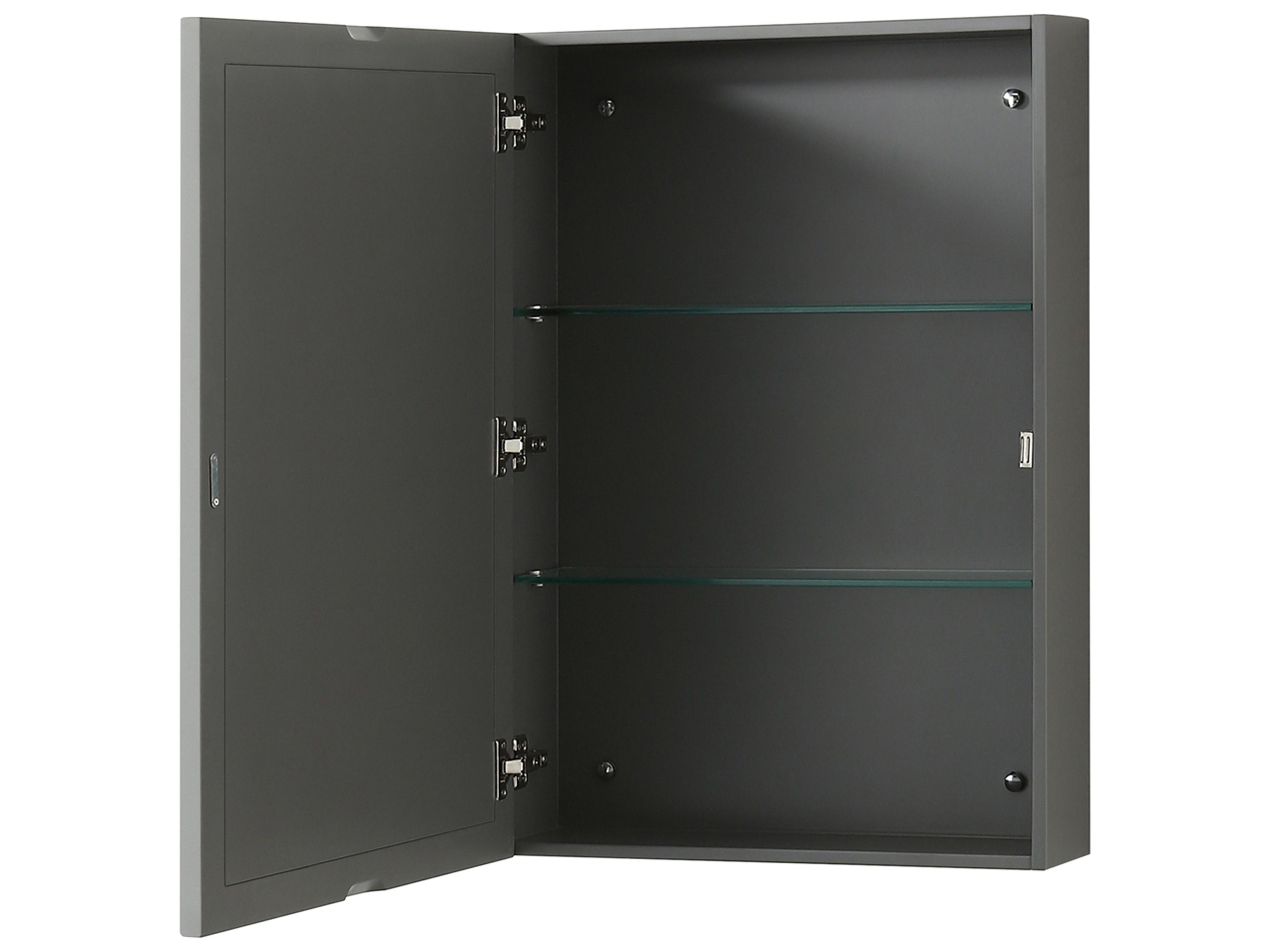 Wyndham Collection Deborah 59" Dark Gray Vanity with Medicine Cabinet