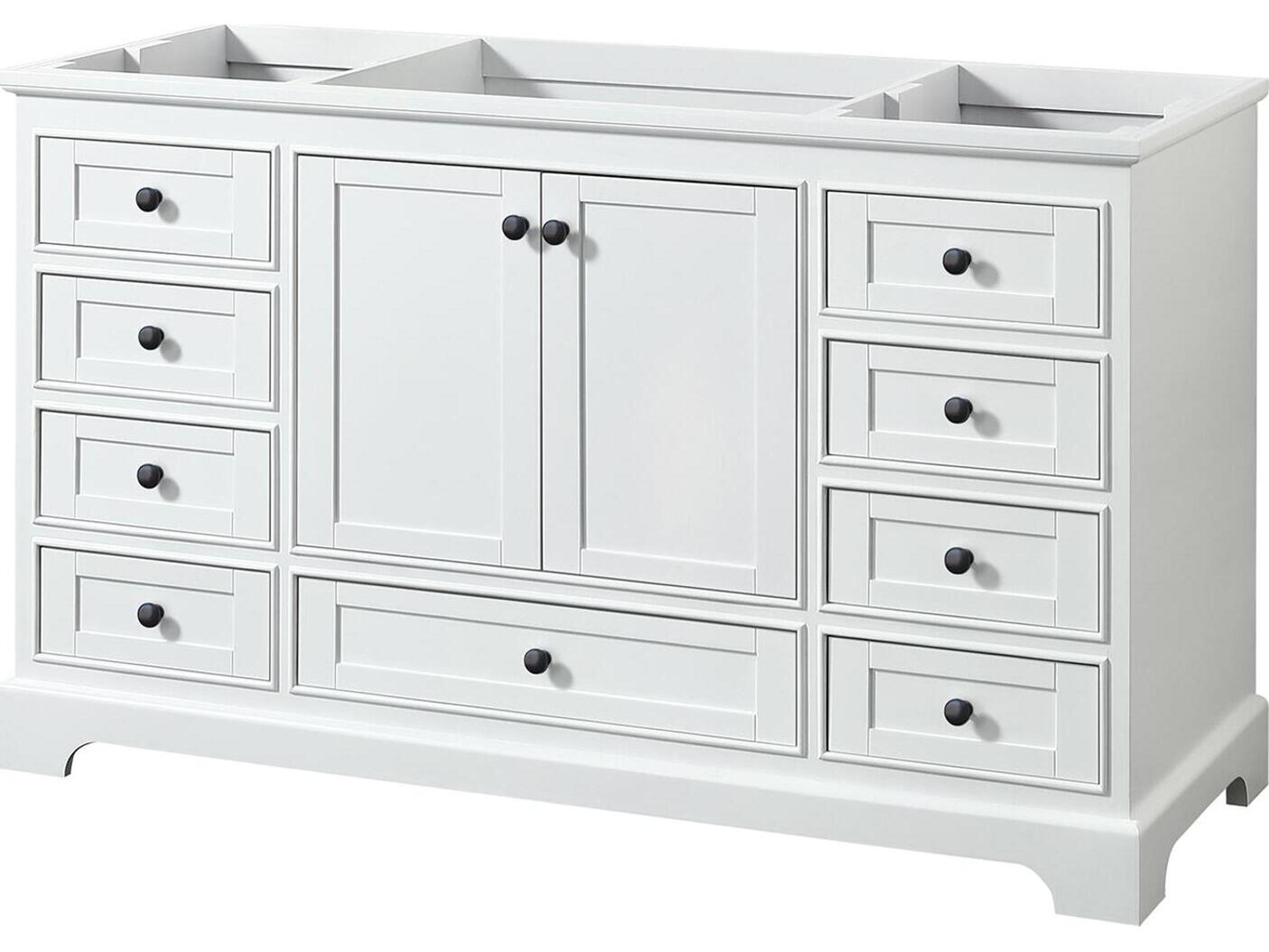 Deborah 59" White Vanity