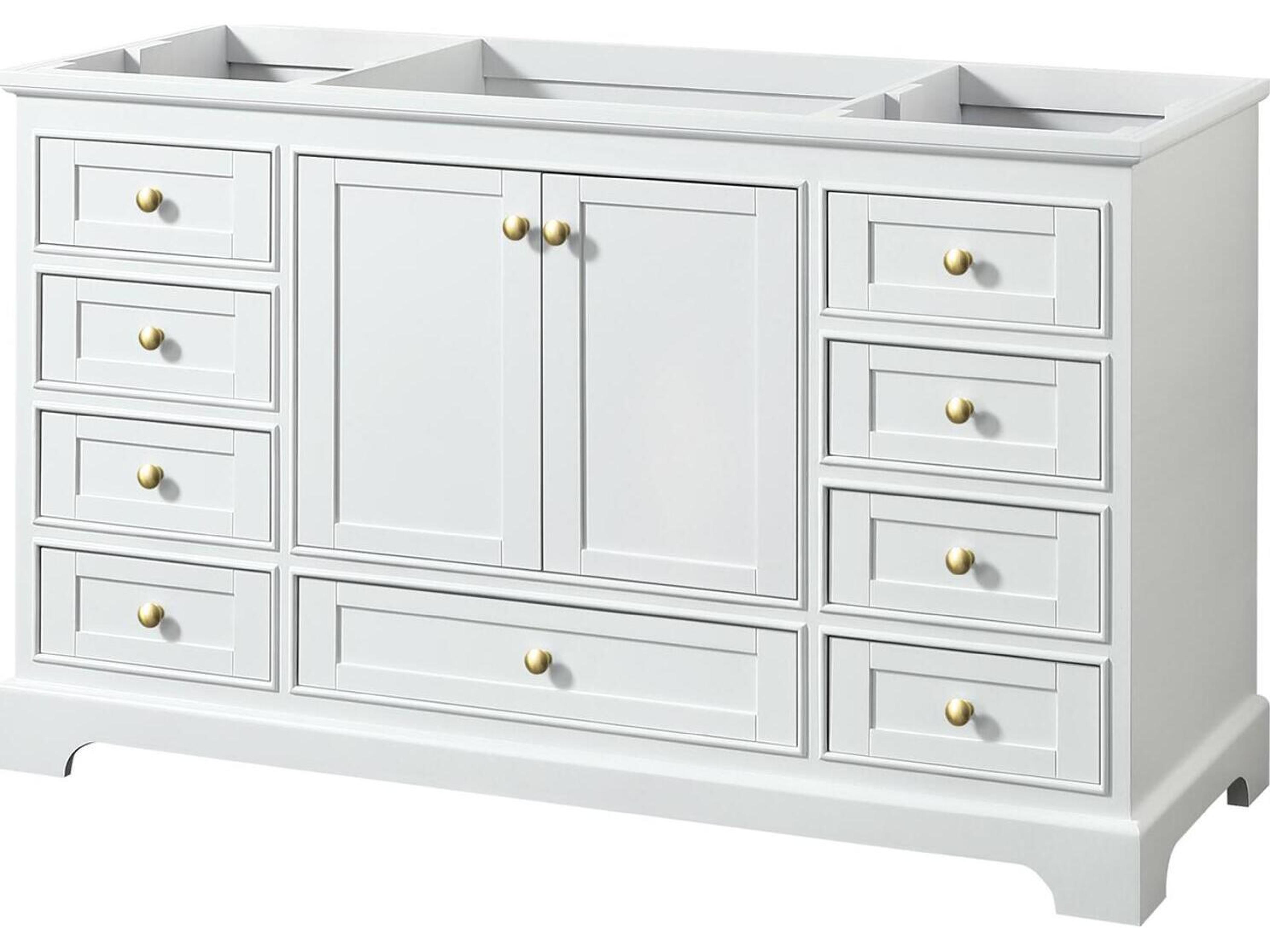 Wyndham Collection Deborah 59" White Vanity