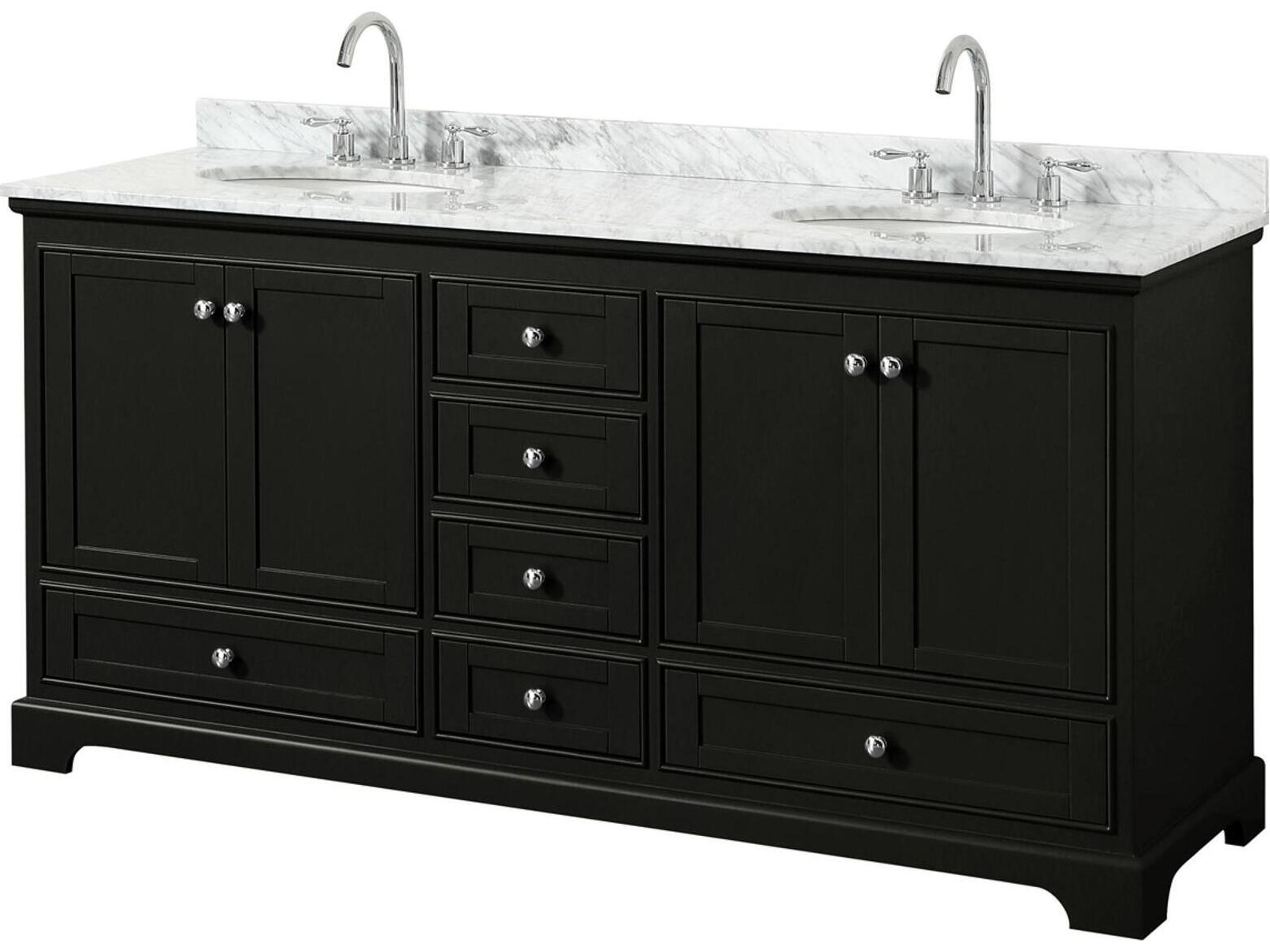Deborah 72" Dark Espresso Vanity