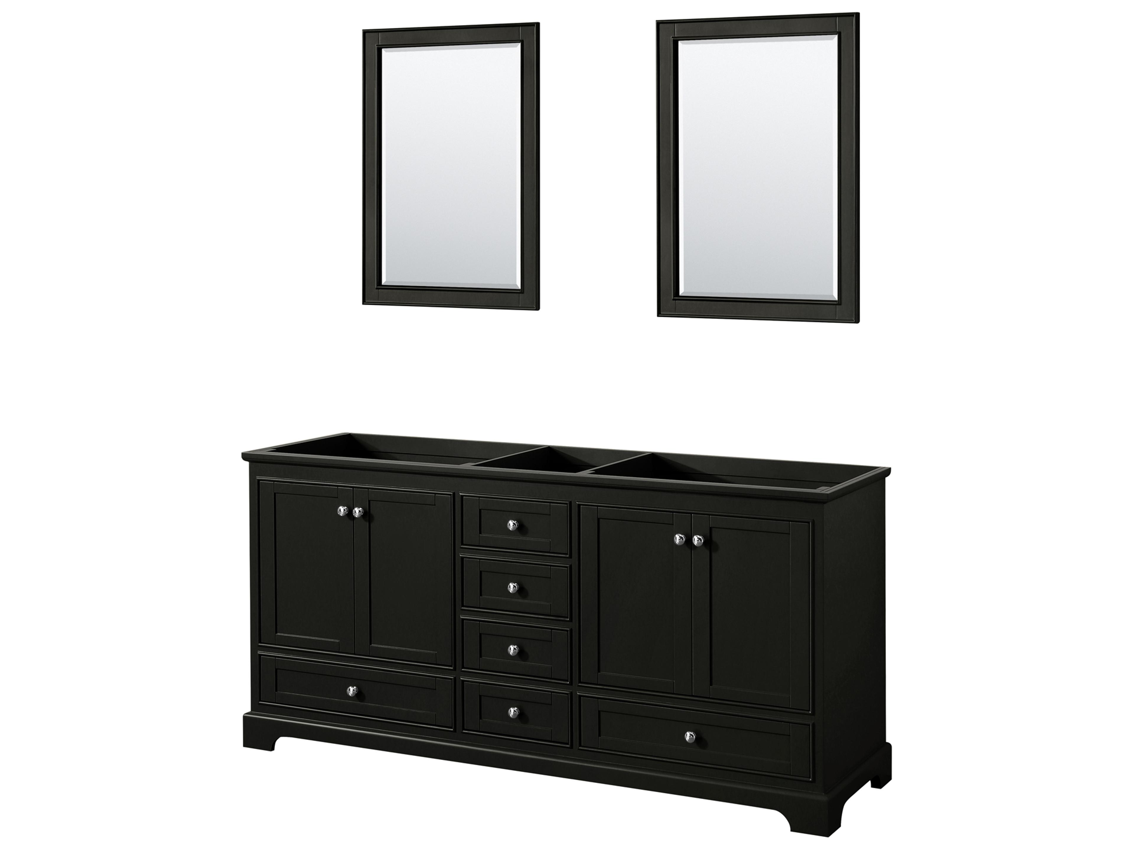 Wyndham Collection Deborah 71" Dark Espresso Vanity