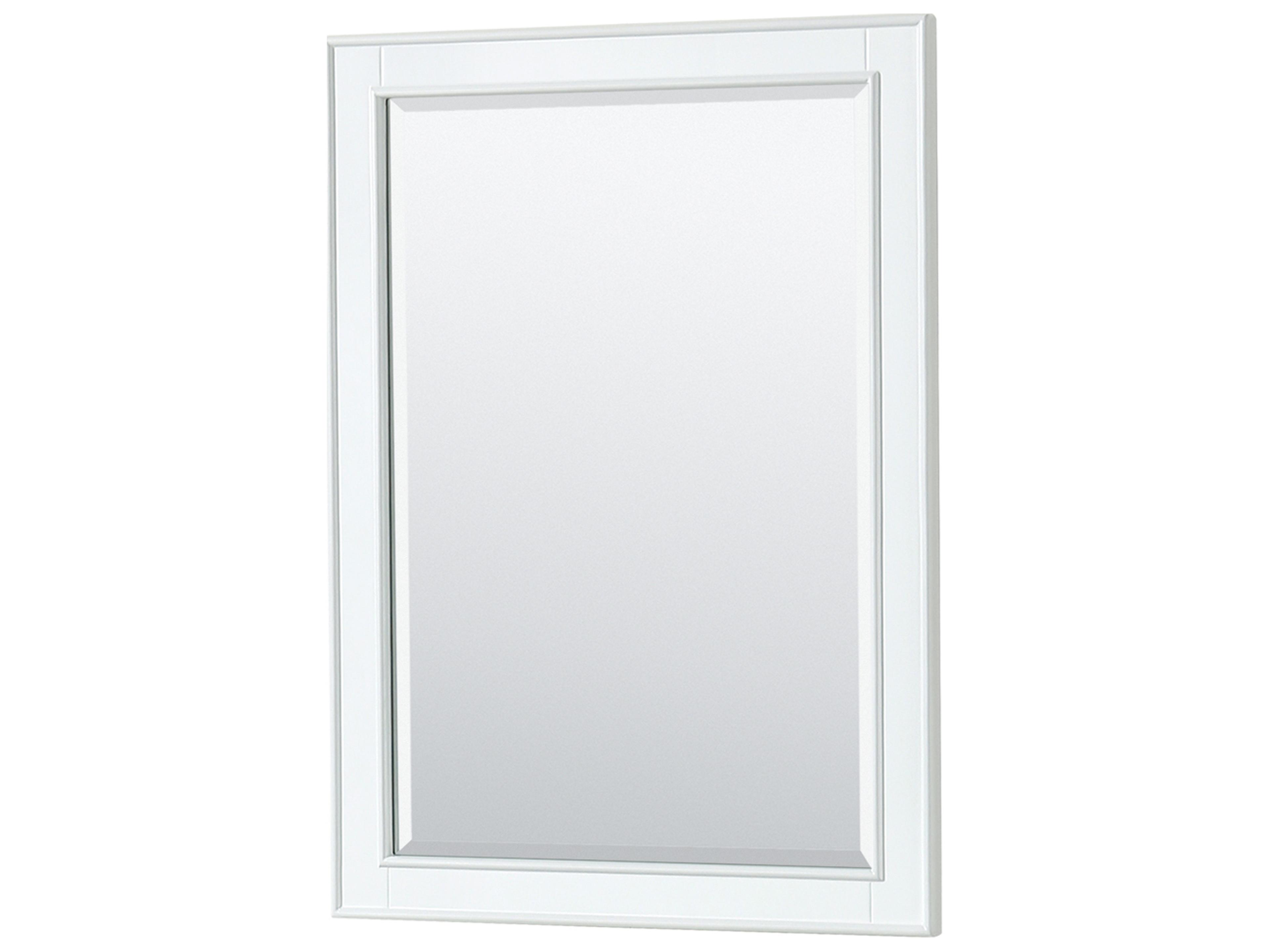 Wyndham Collection Deborah 71" White Vanity with 24" Mirror