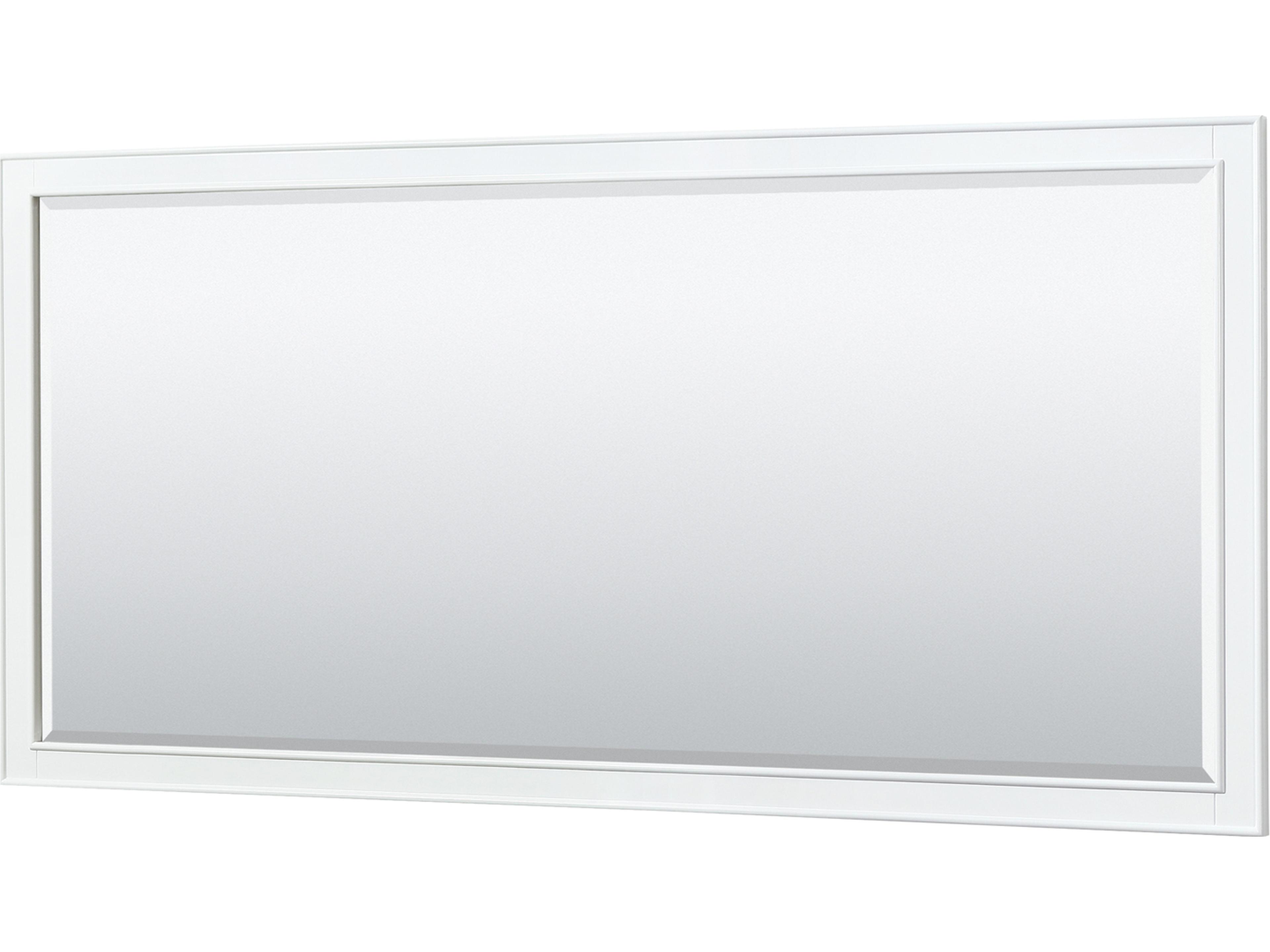 Wyndham Collection Deborah 71" White Vanity with 70" Mirror