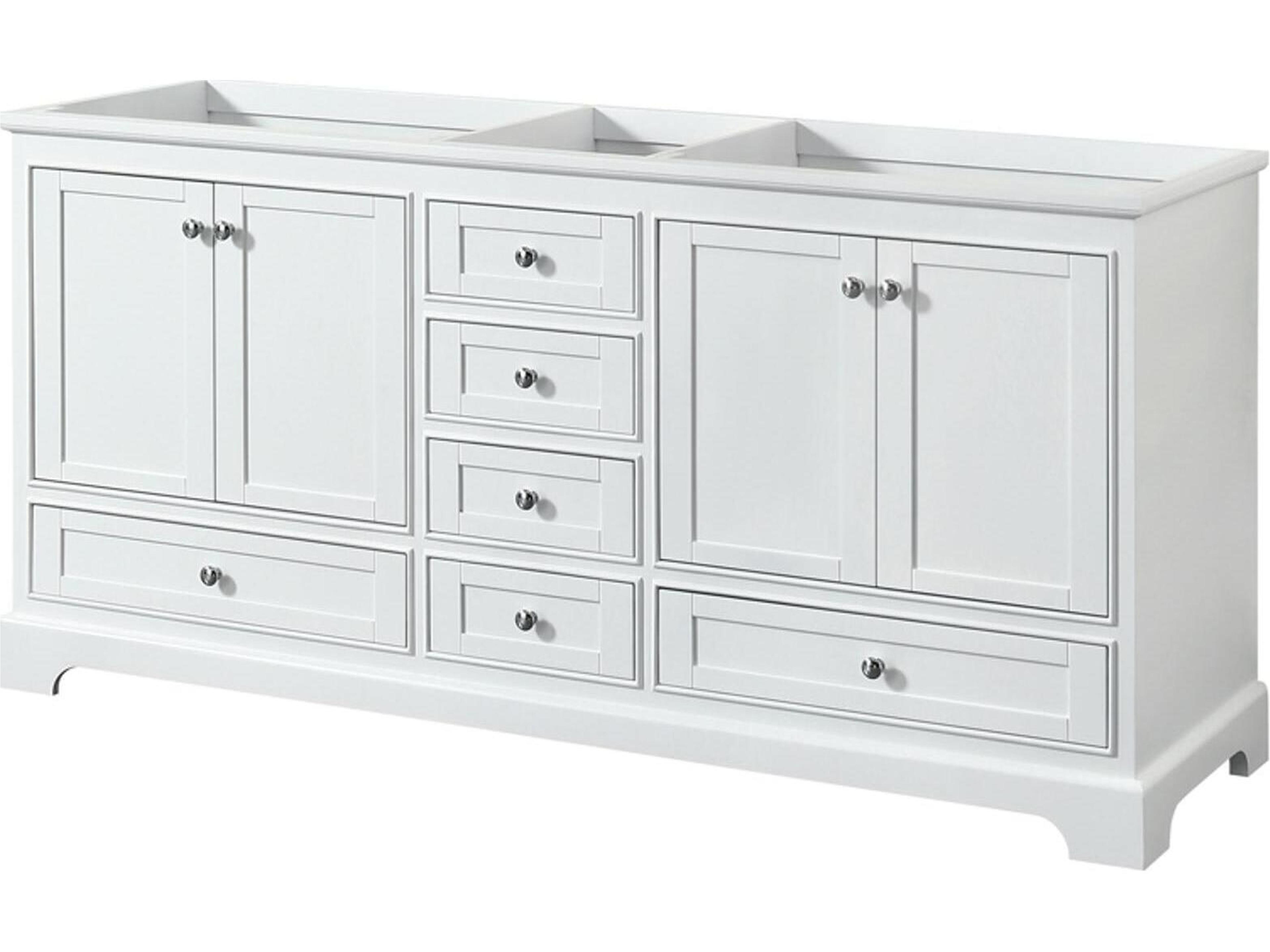 Wyndham Collection Deborah 71" White Vanity
