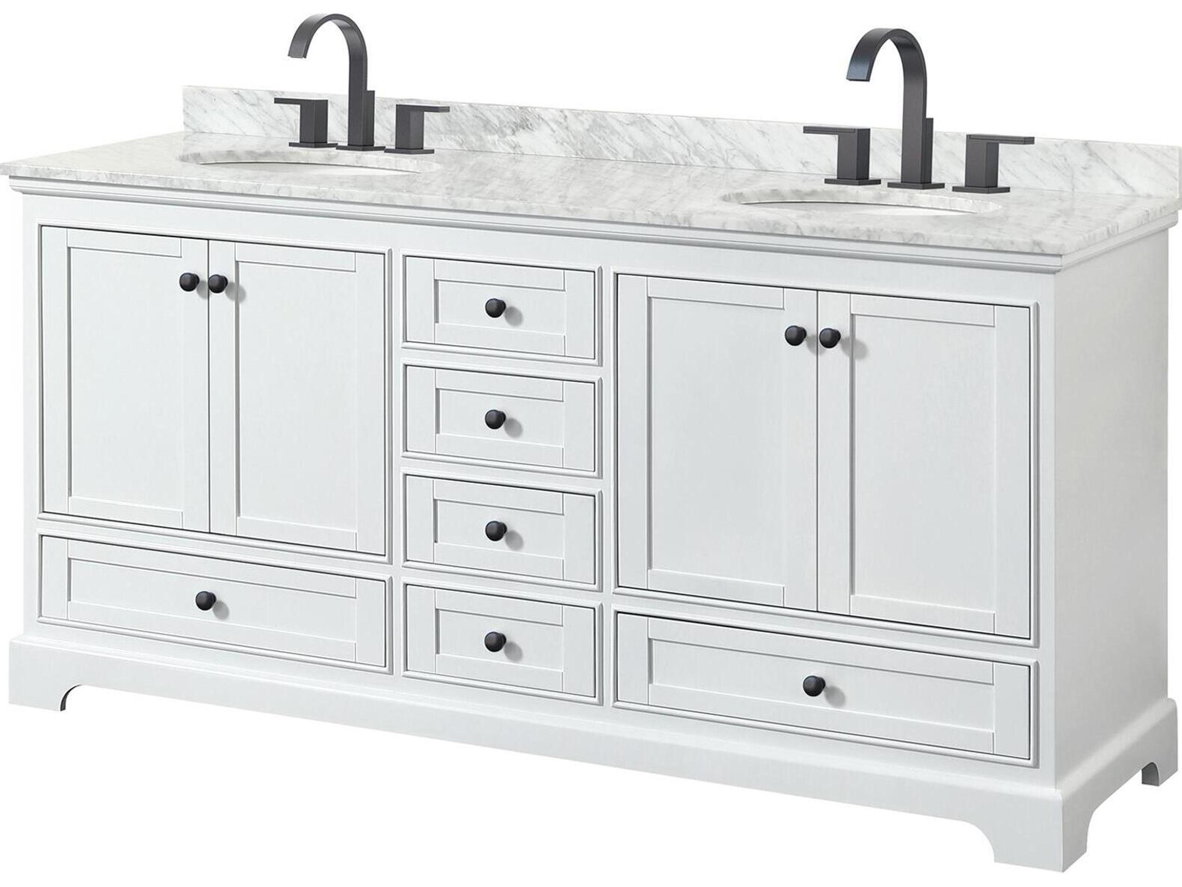 Deborah 72" White Vanity
