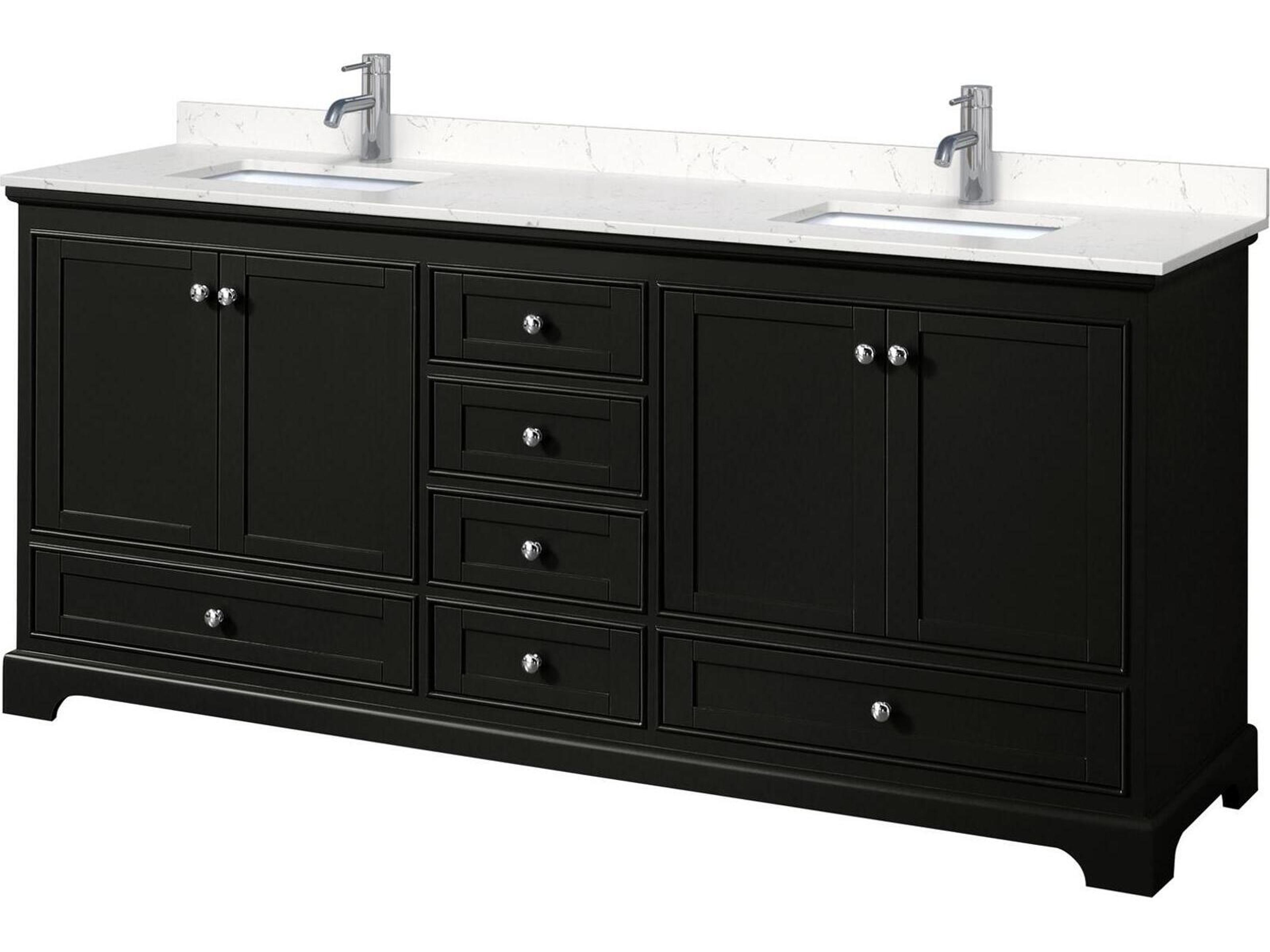 Deborah 80" Dark Espresso Vanity