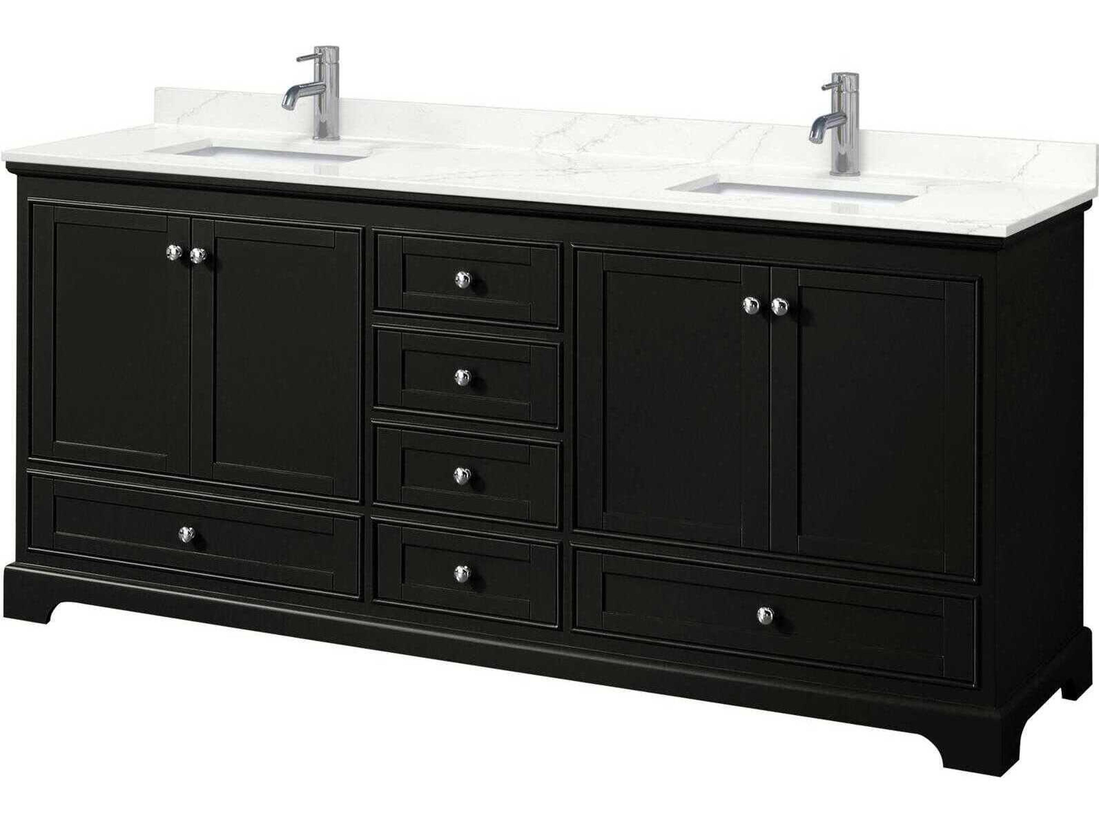 Deborah 80" Dark Espresso Vanity