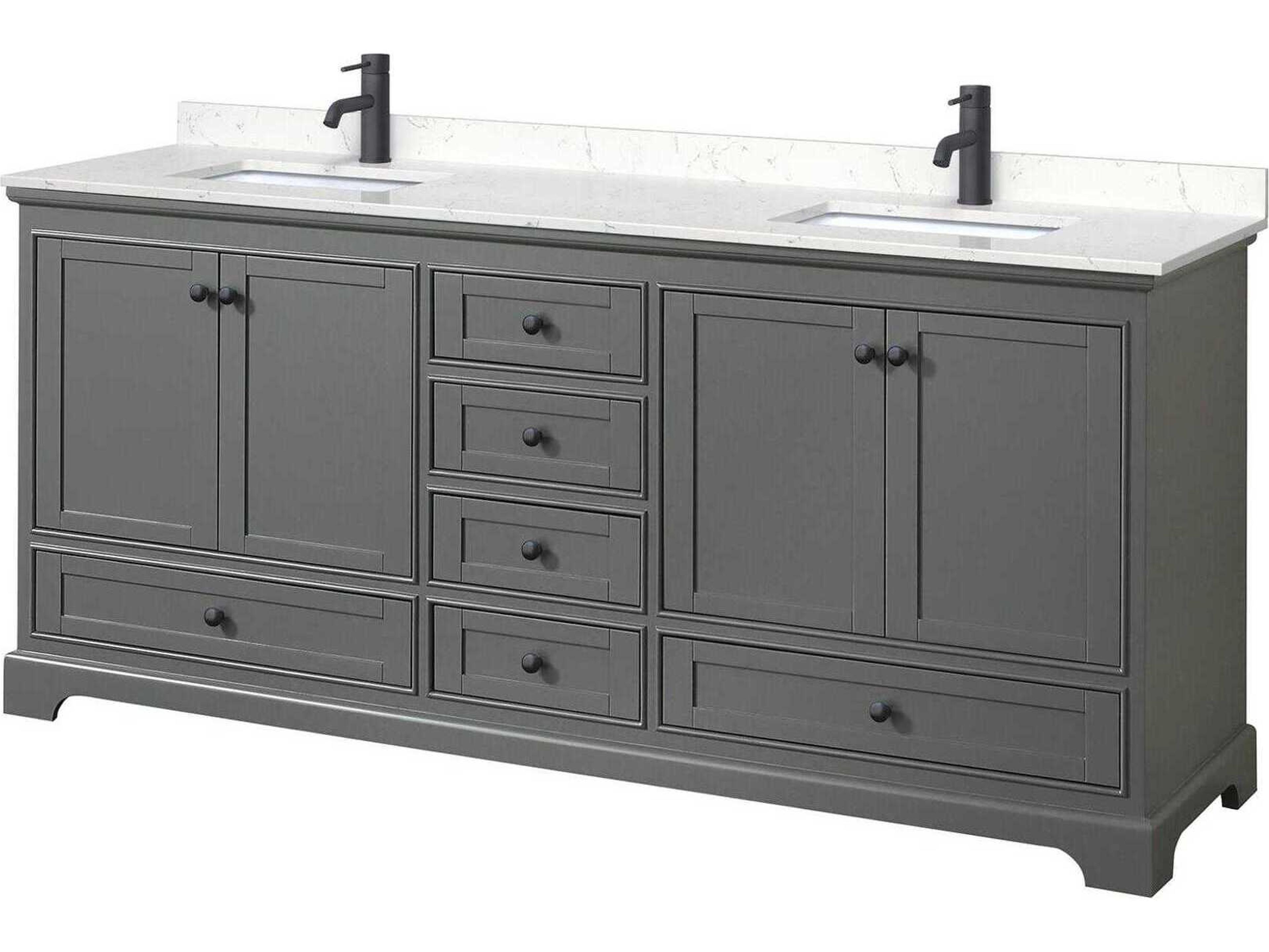 Deborah 80" Dark Gray Vanity