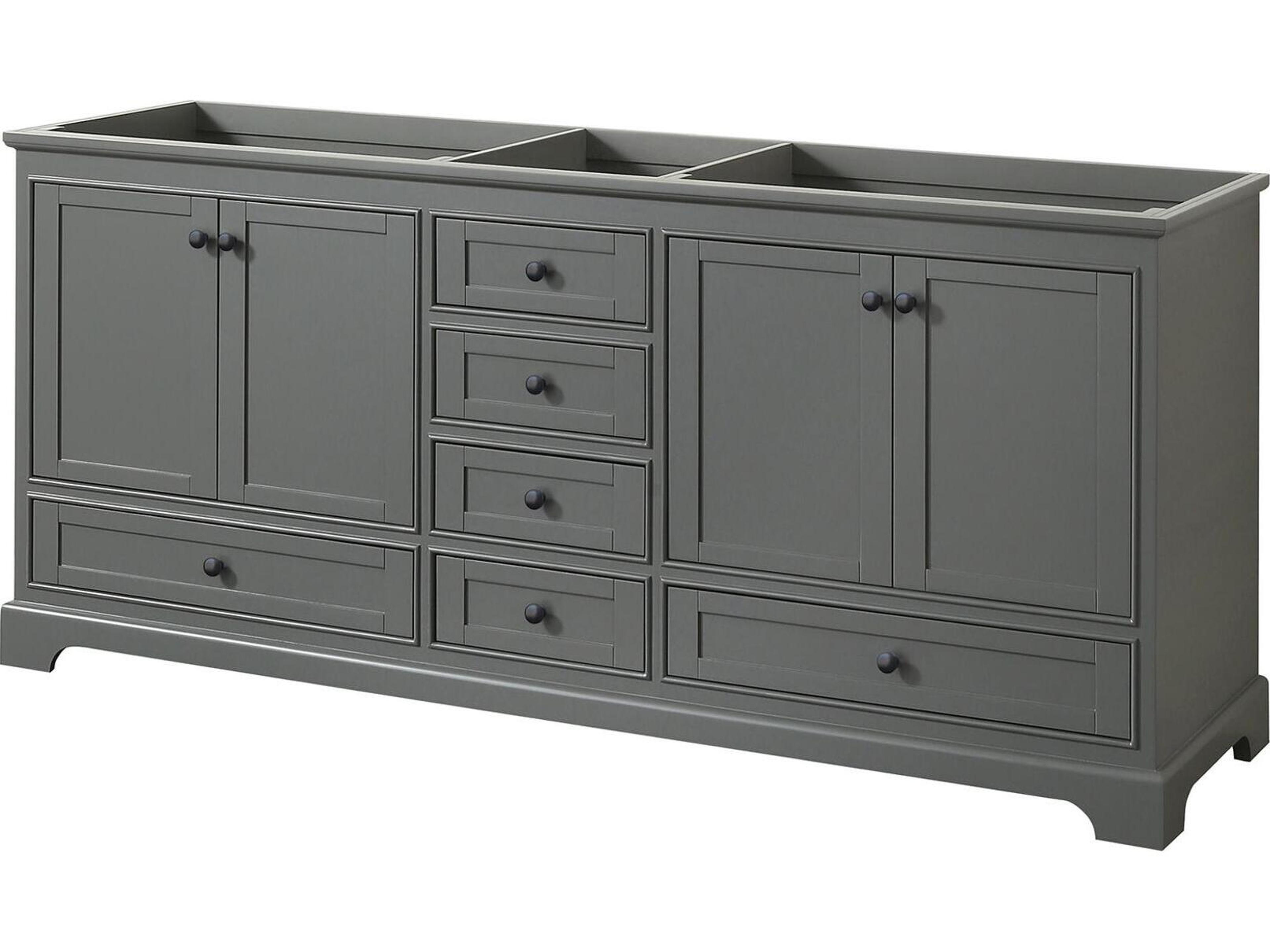 Deborah 79" Dark Gray Vanity