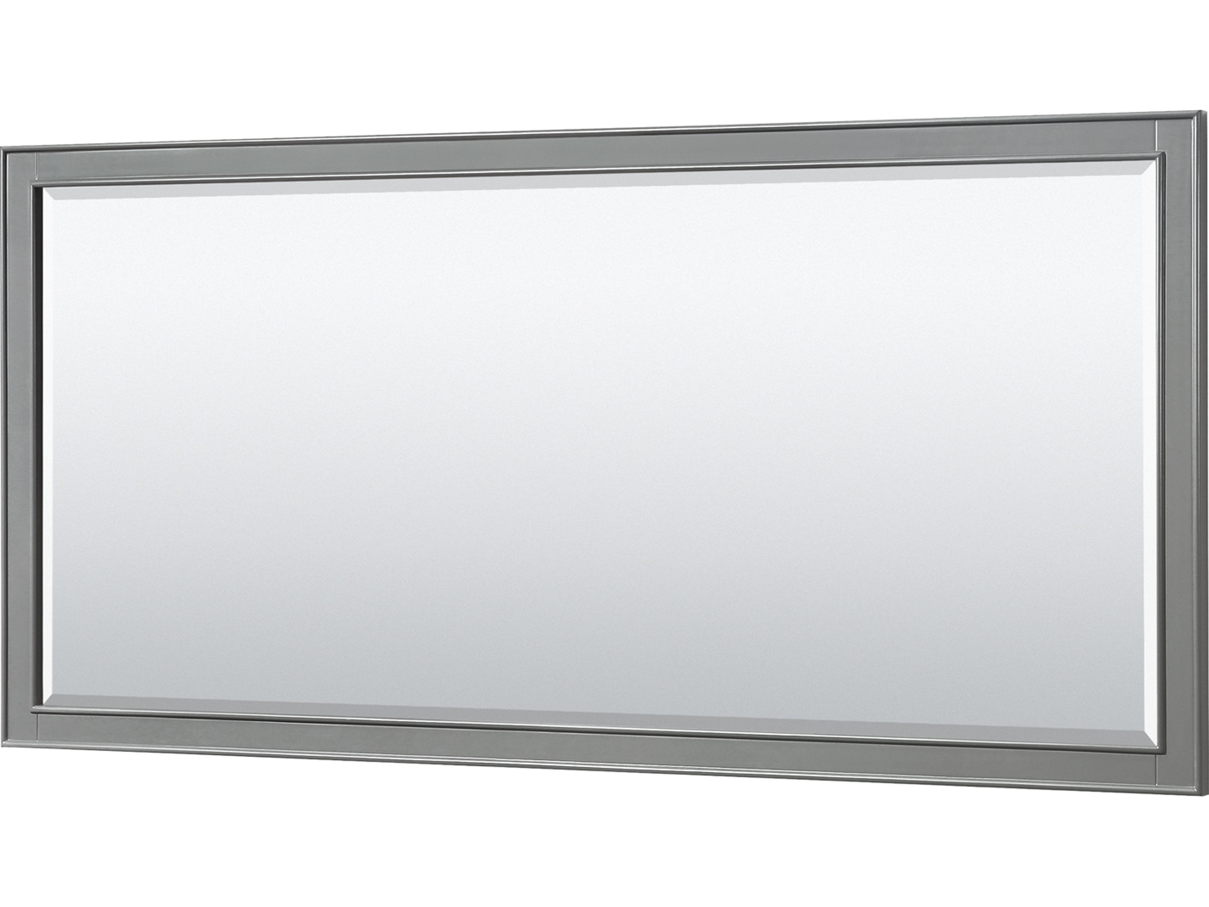 Wyndham Collection Deborah 80" Dark Gray Vanity with 70" Mirror