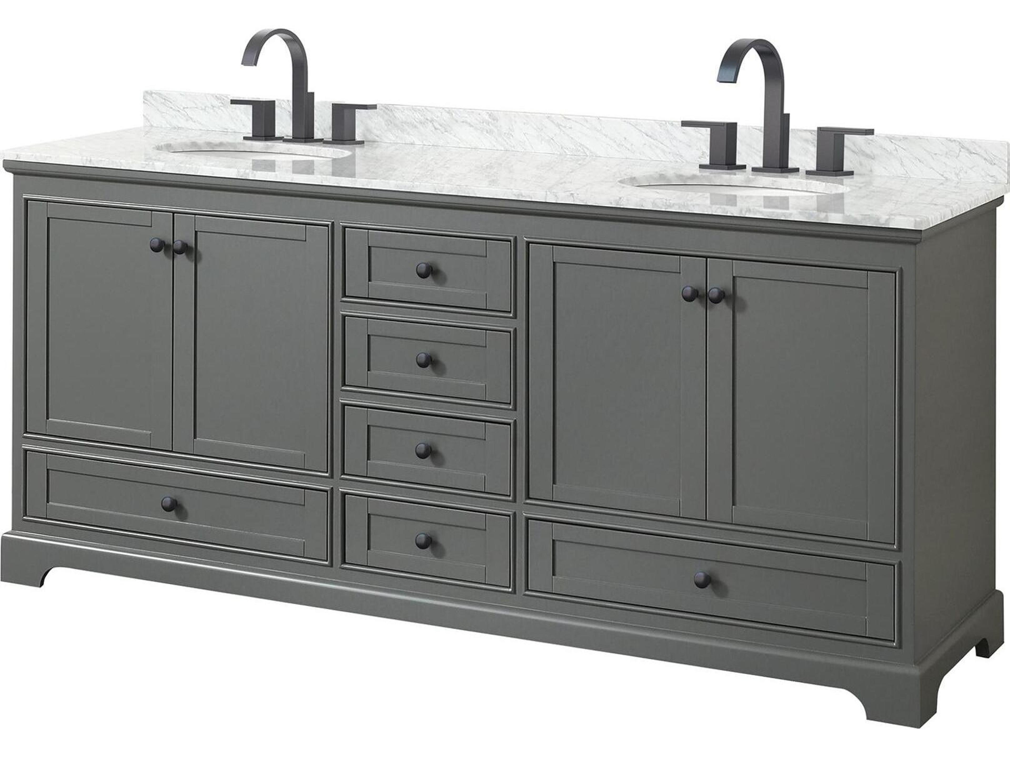 Deborah 80" Dark Gray Vanity