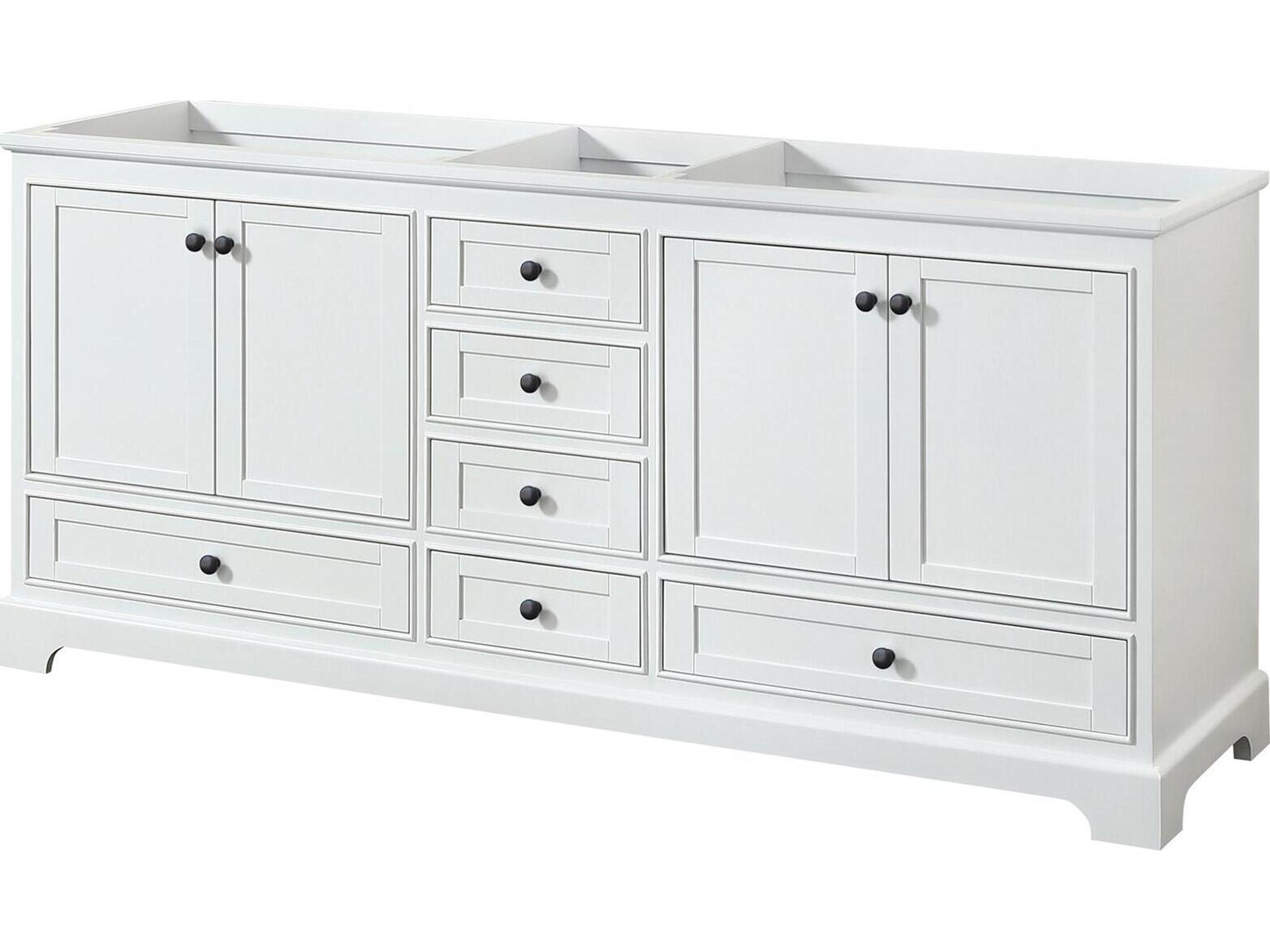 Deborah 79" White Vanity