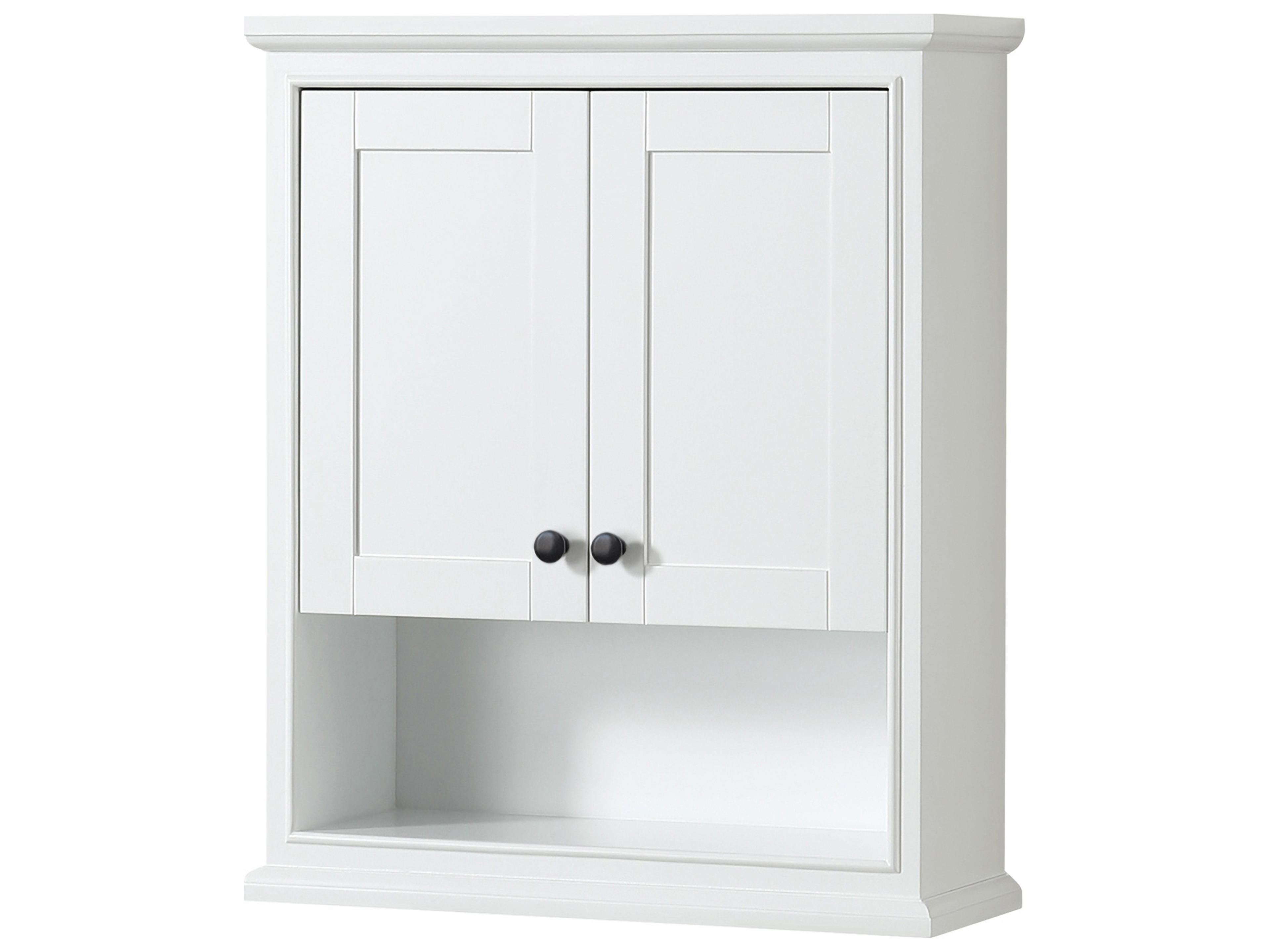 Deborah White Over-the-Toilet Bathroom Wall-Mounted Storage Cabinet