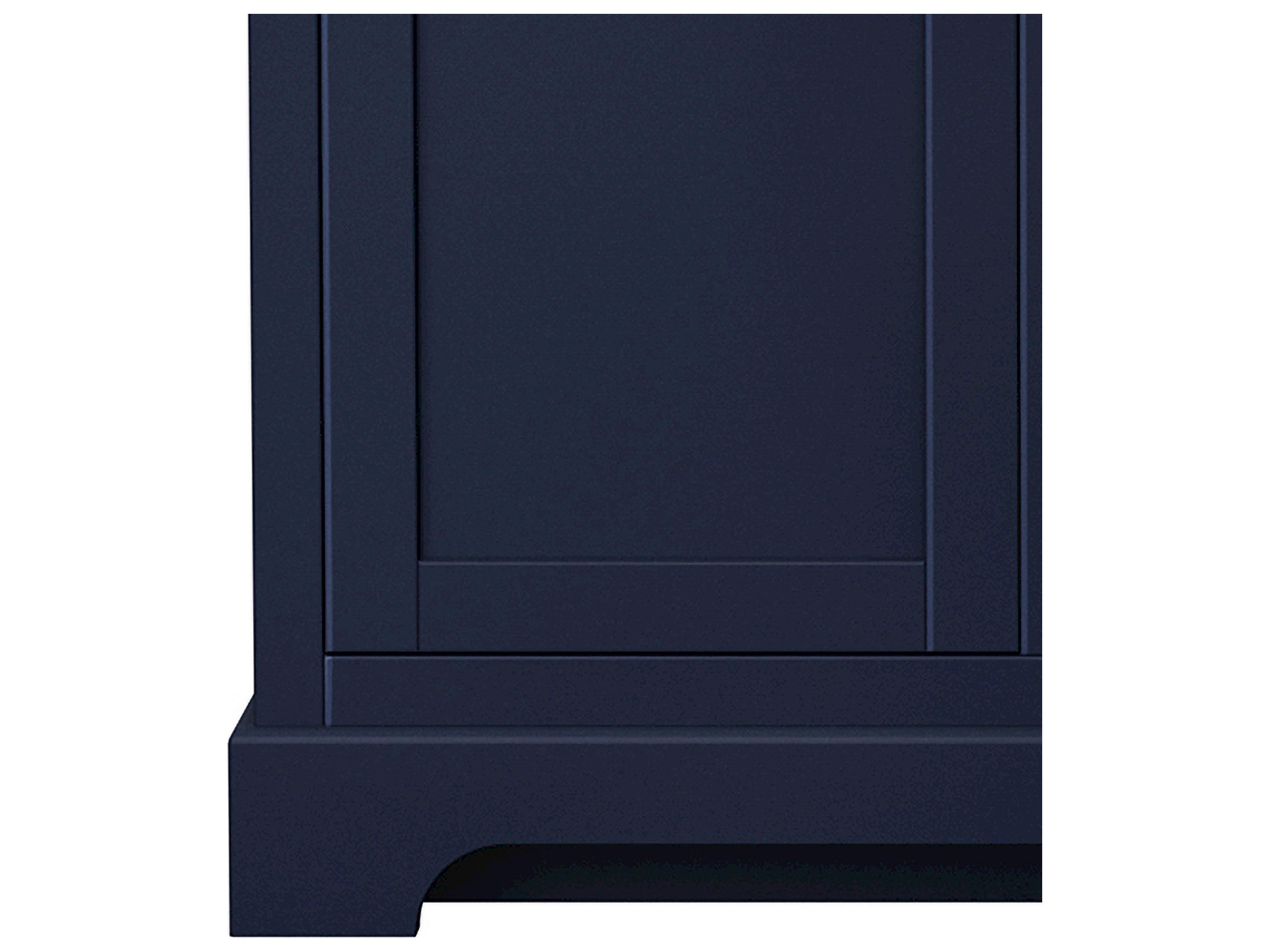 Wyndham Collection Avery 47" Dark Blue Vanity with 46" Mirror