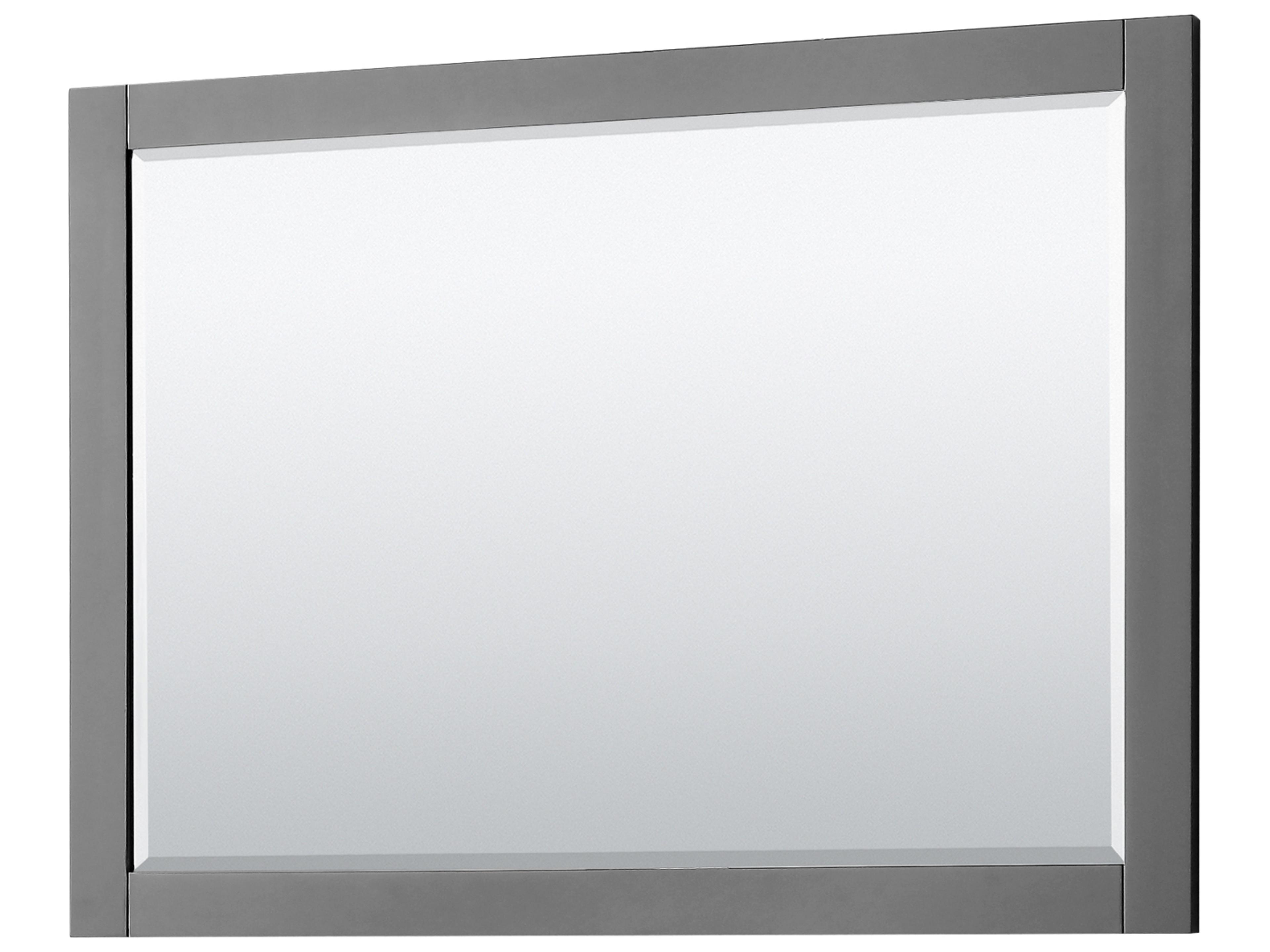 Wyndham Collection Avery 47" Dark Gray Vanity with 46" Mirror