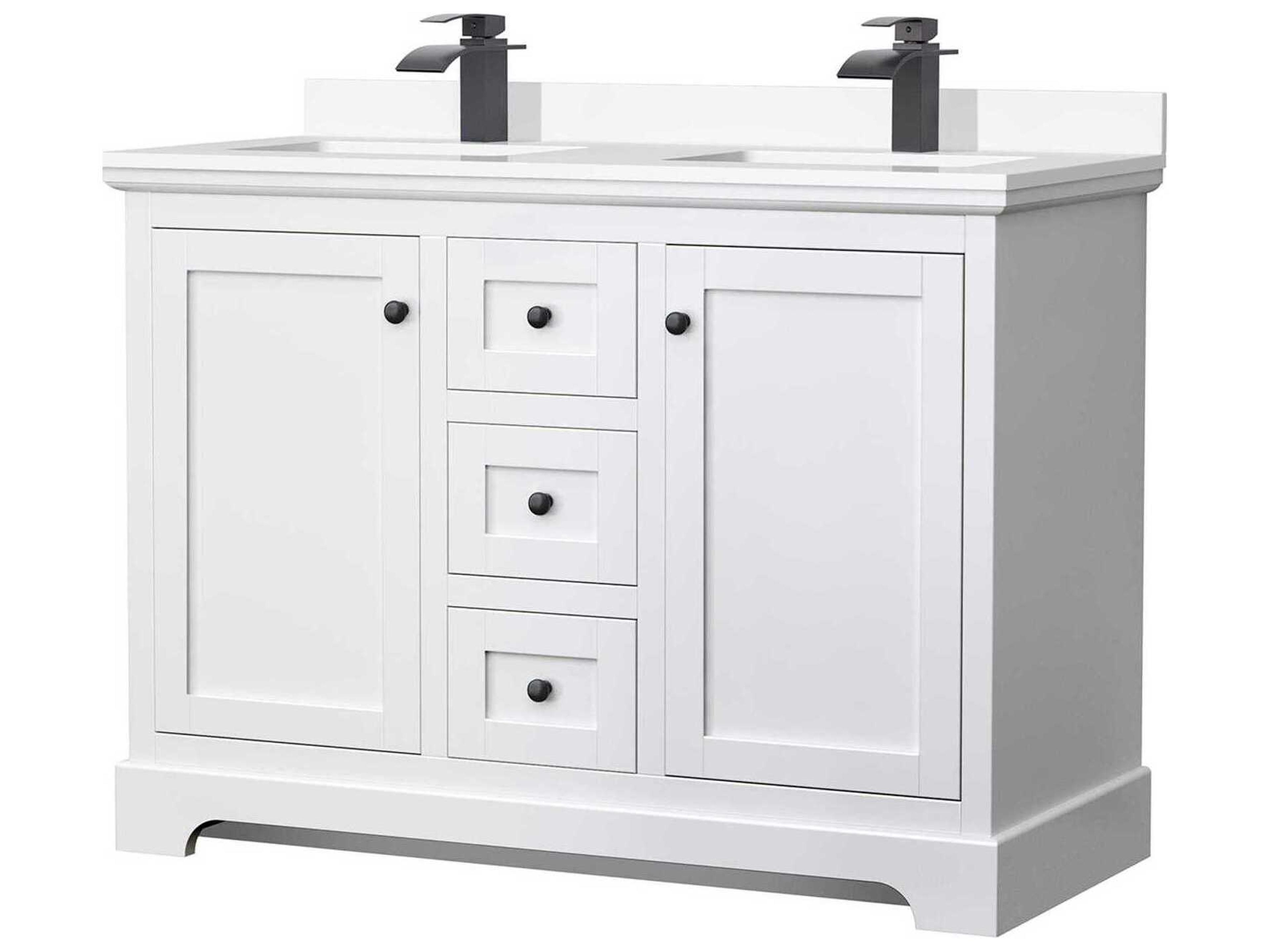 Wyndham Collection Avery 48" White Vanity