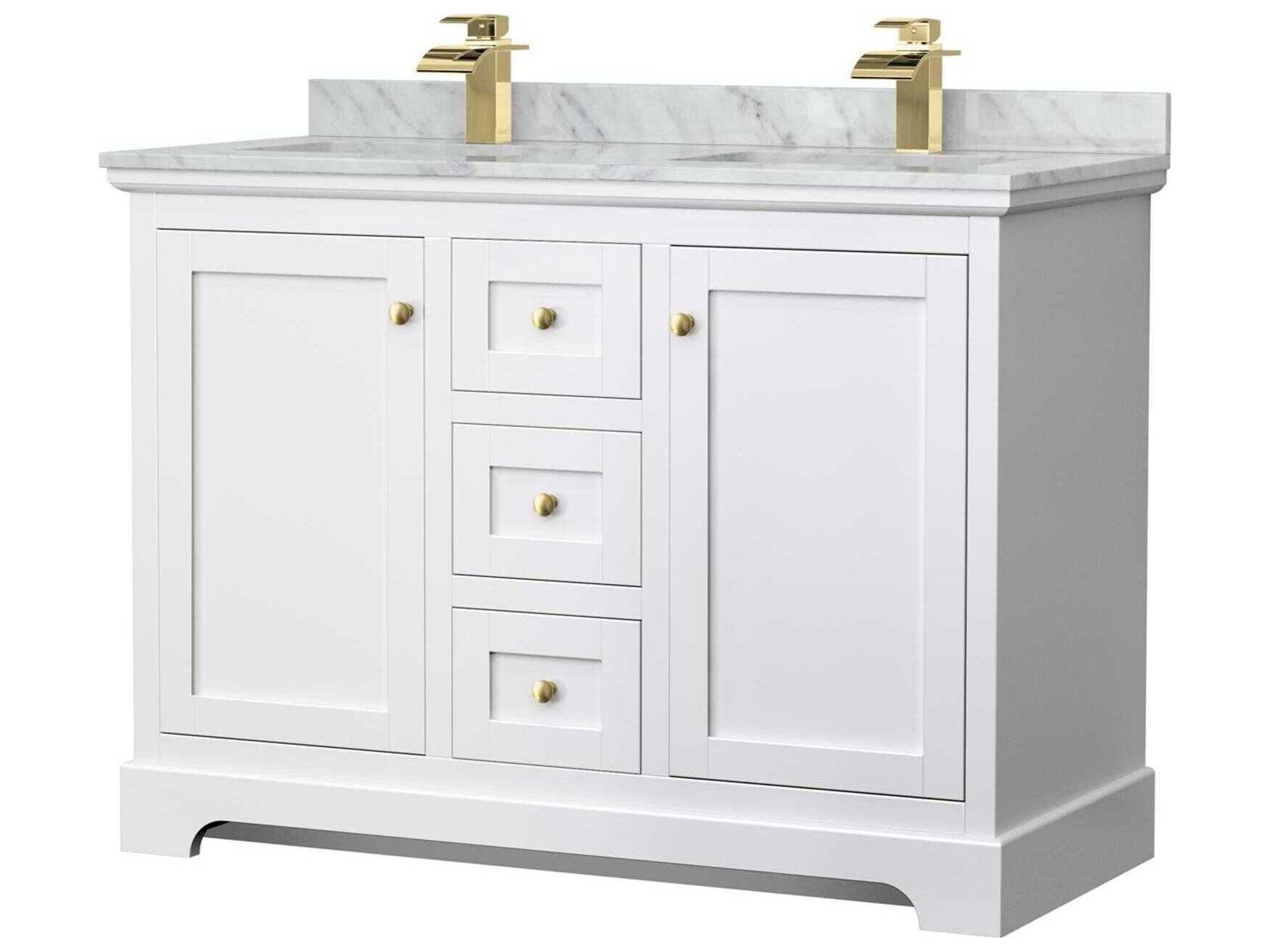 Wyndham Collection Avery 48" White Vanity
