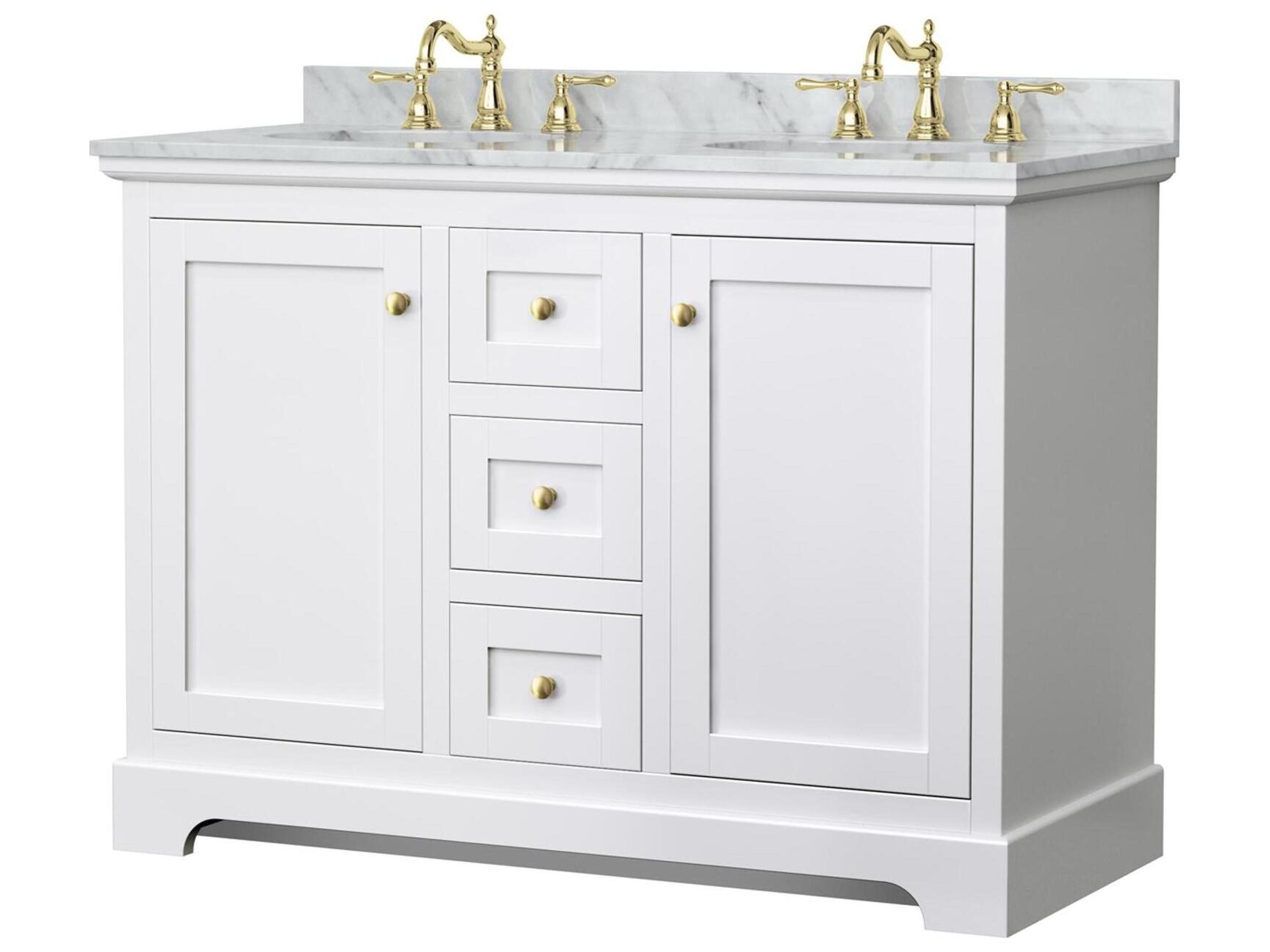 Wyndham Collection Avery 48" White Vanity