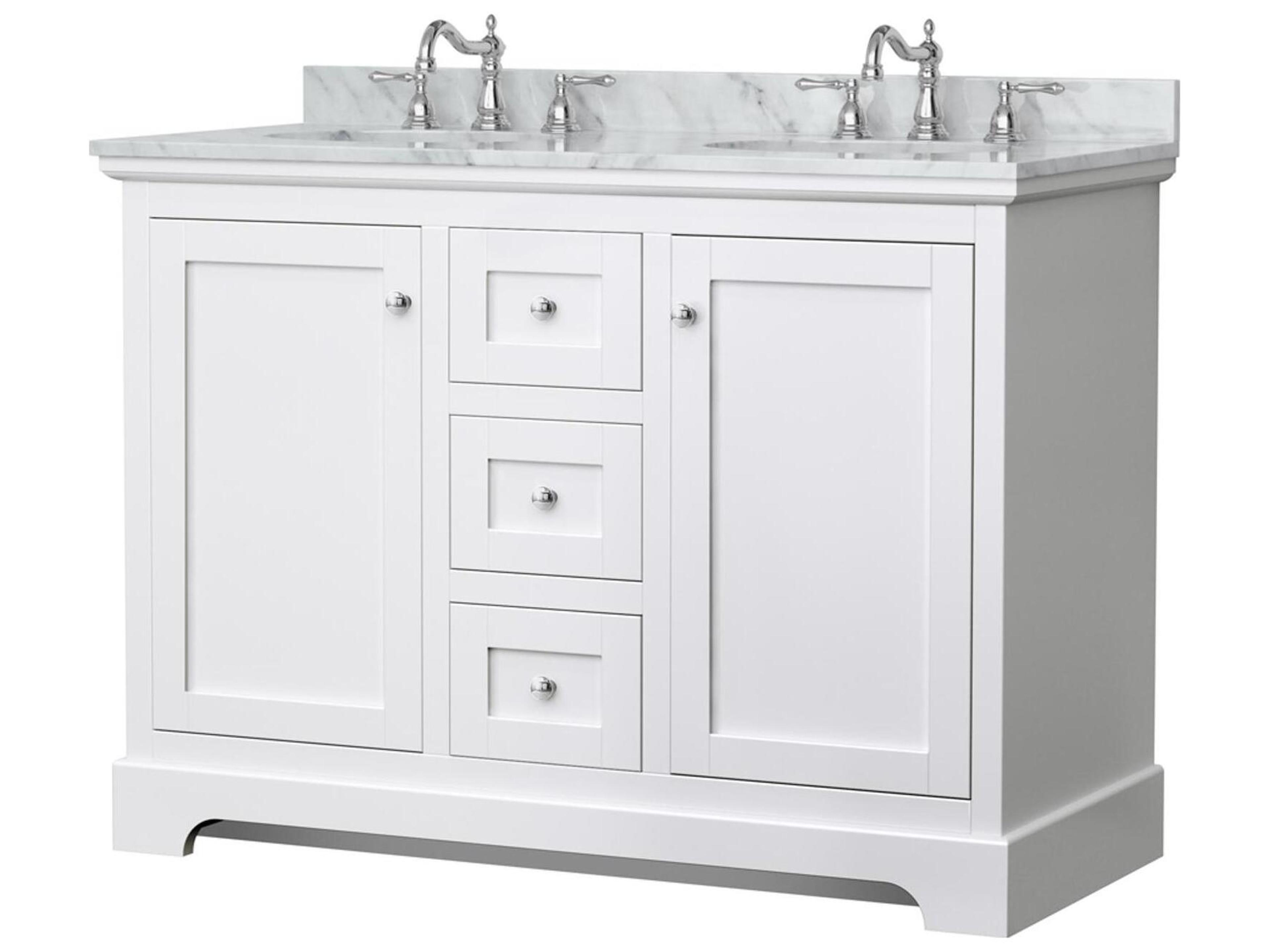 Wyndham Collection Avery 48" White Vanity