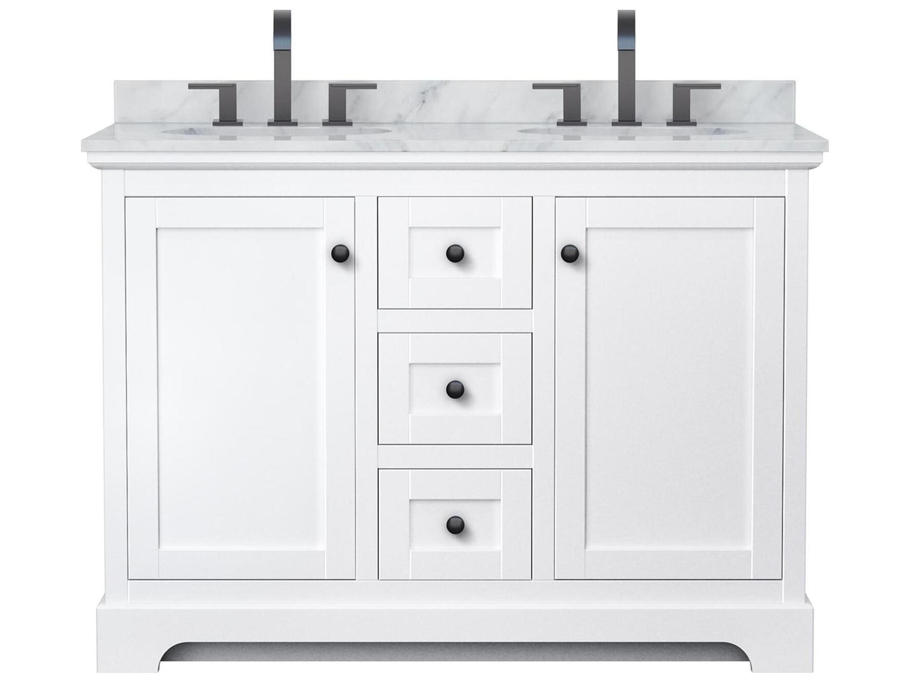 Wyndham Collection Avery 48" White Vanity