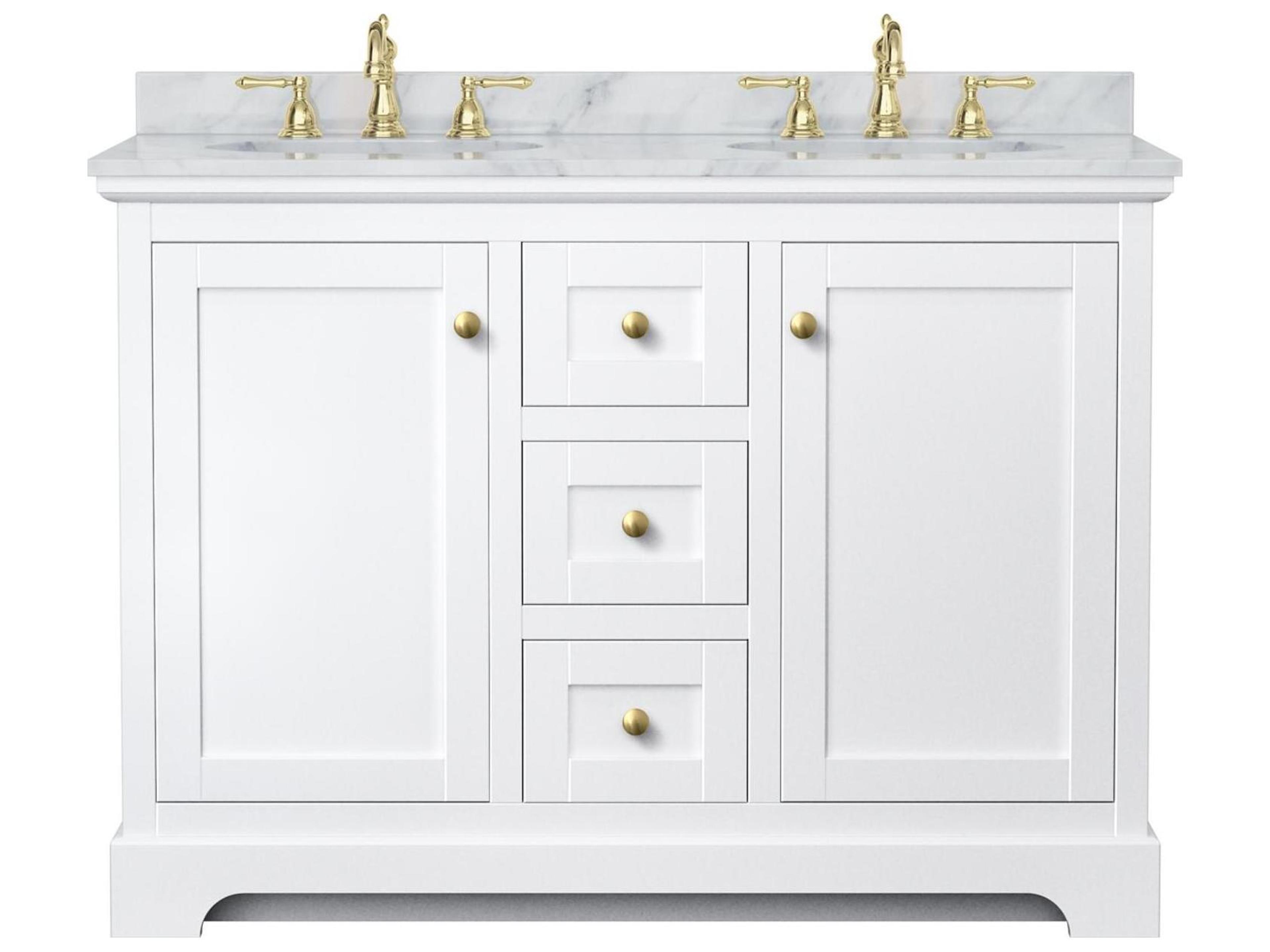 Wyndham Collection Avery 48" White Vanity