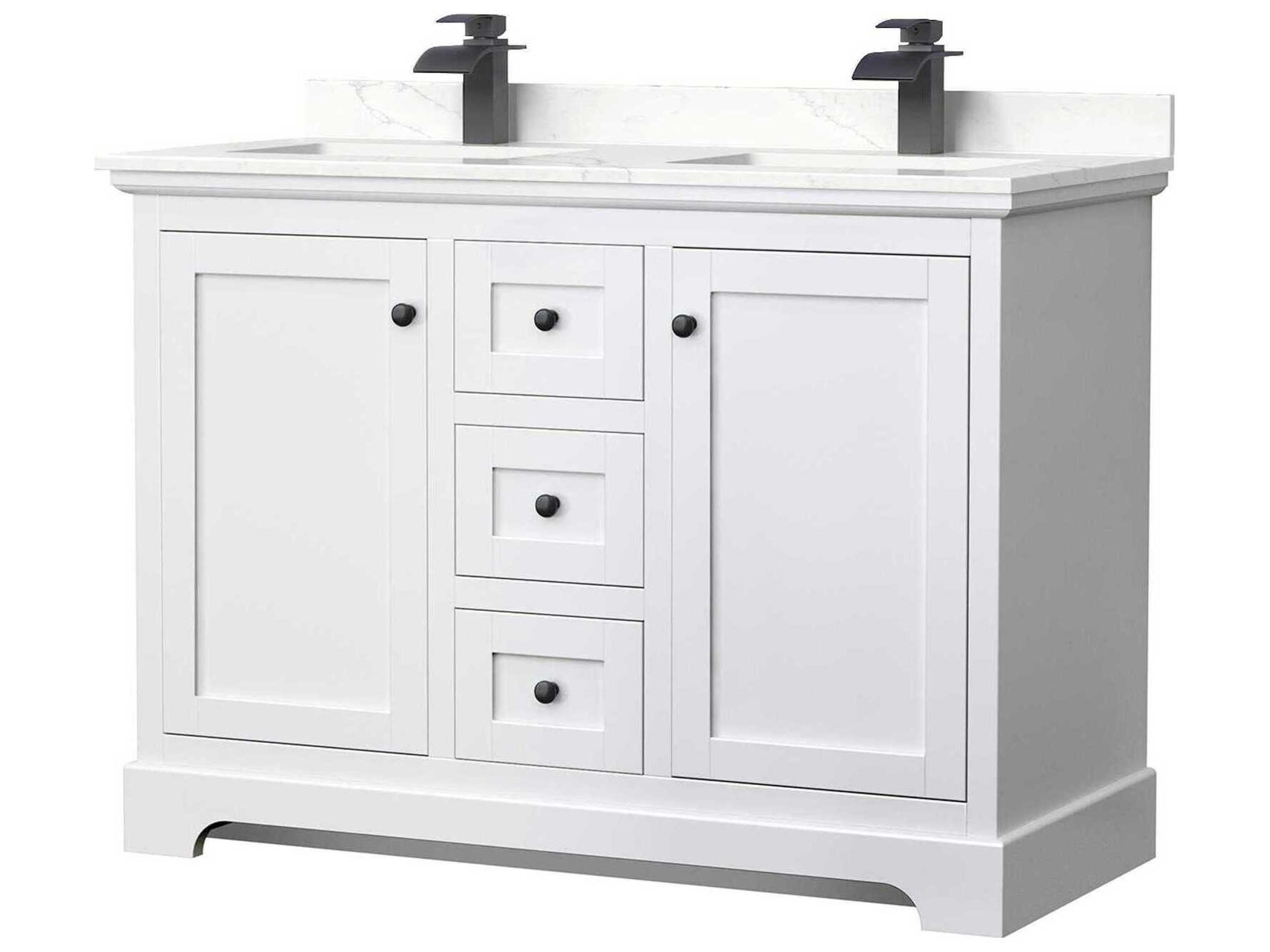 Avery 48" White Vanity